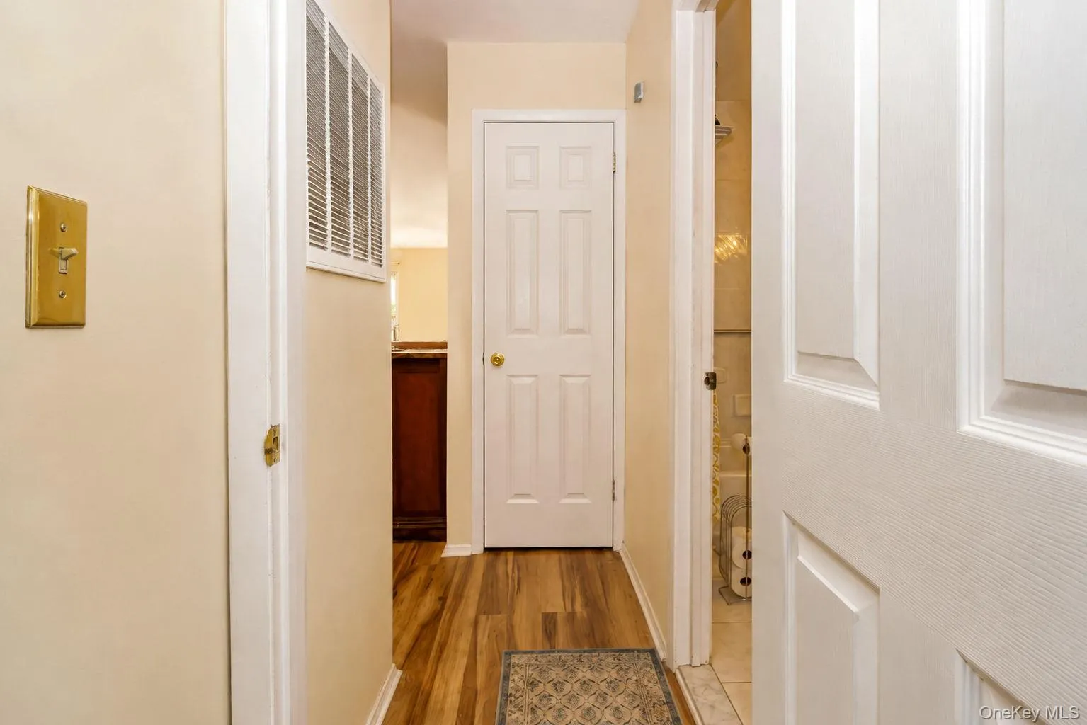 Linen closet outside of bathroom Linen closet outside of bathroom