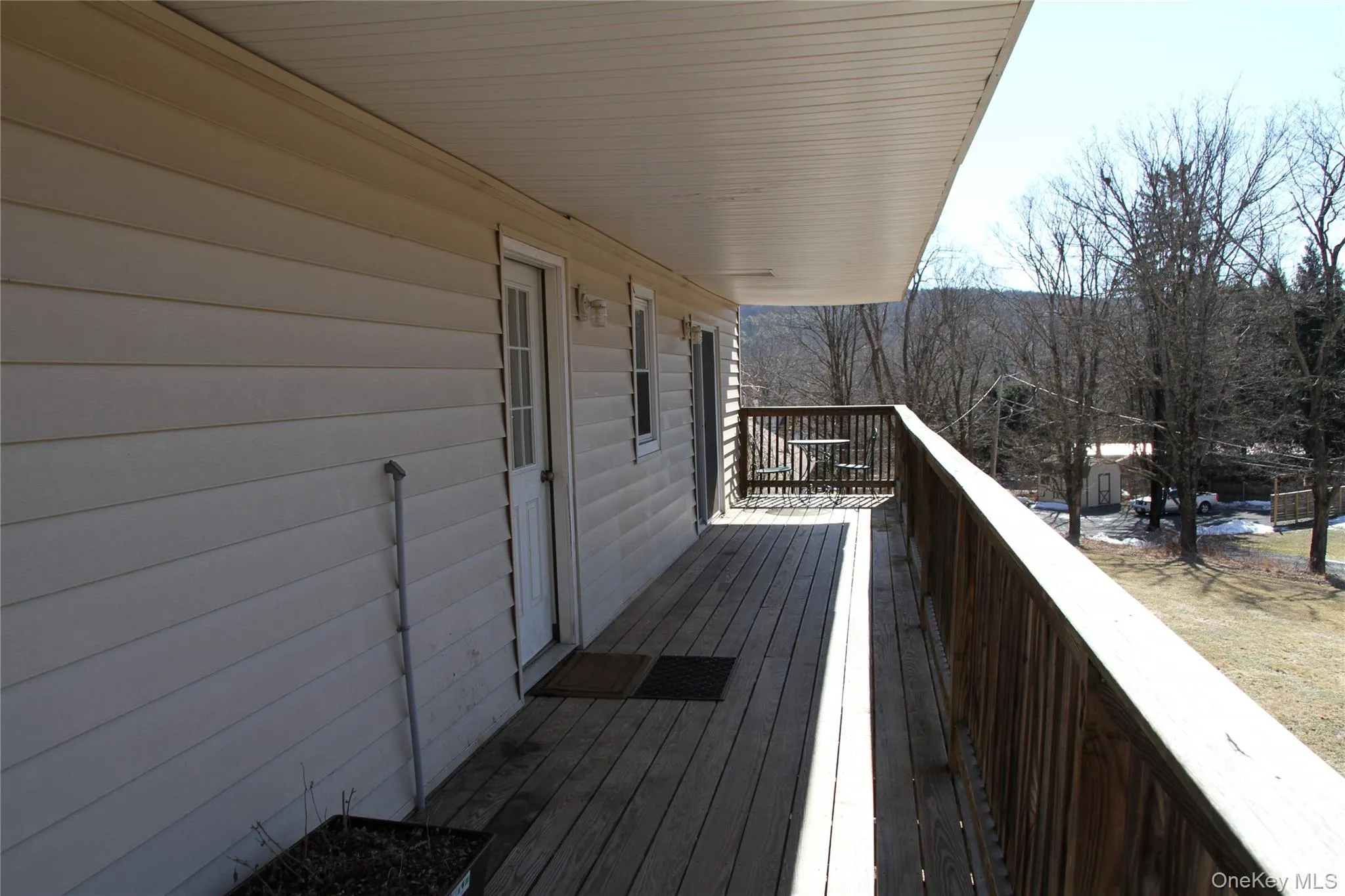 Located on the second floor along the back of the unit Located on the second floor along the back of the unit