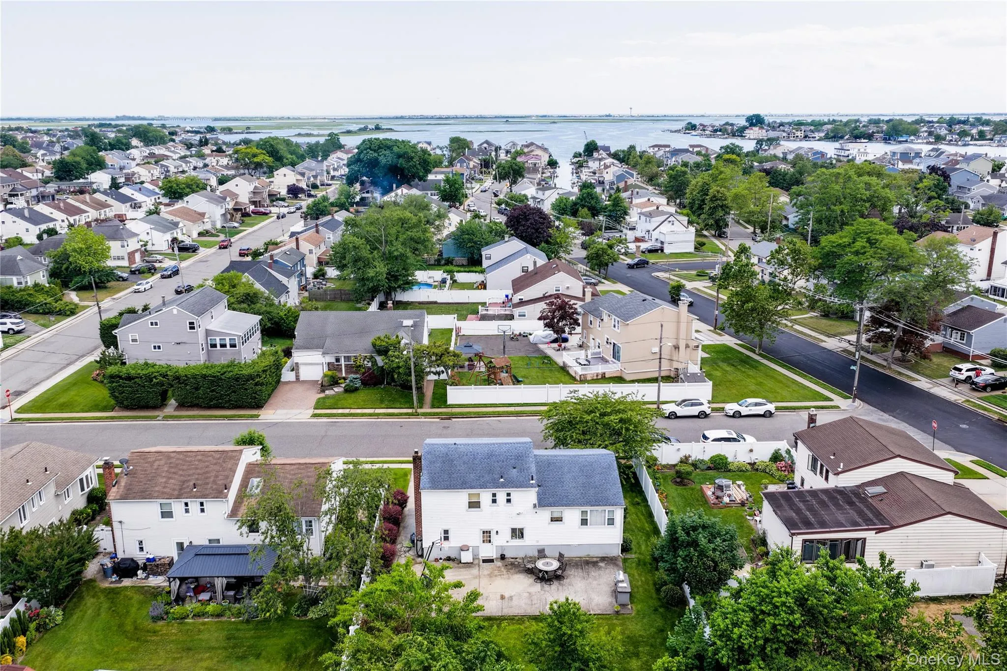 Drone View from Backyard to the Water Drone View from Backyard to the Water