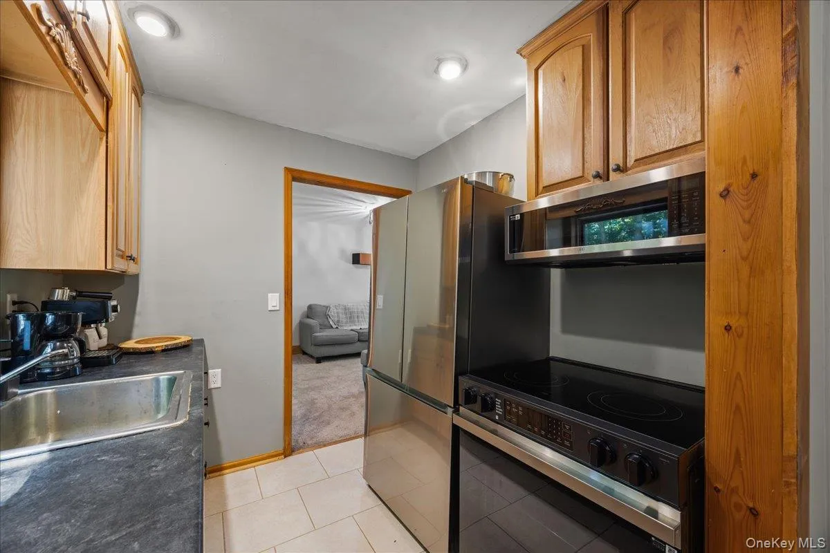 Kitchen with updated stainless steel appliances Kitchen with updated stainless steel appliances