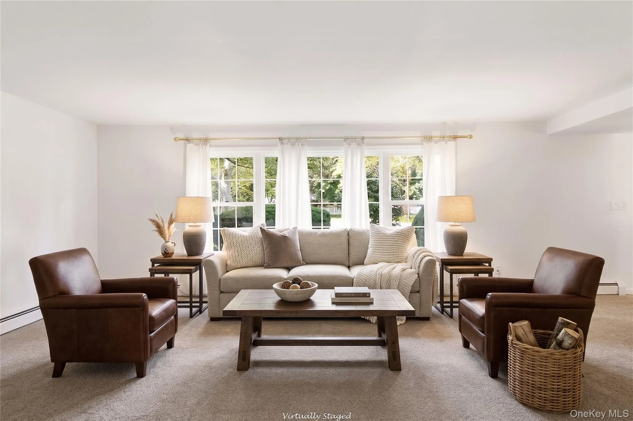 Staged living room Staged living room
