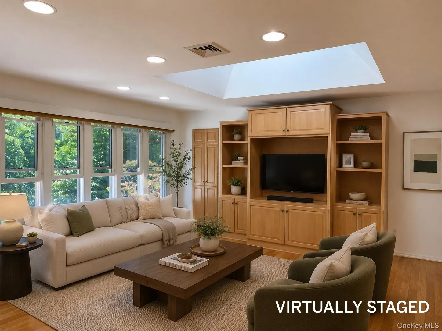 VIRTUALLY STAGED living room VIRTUALLY STAGED living room