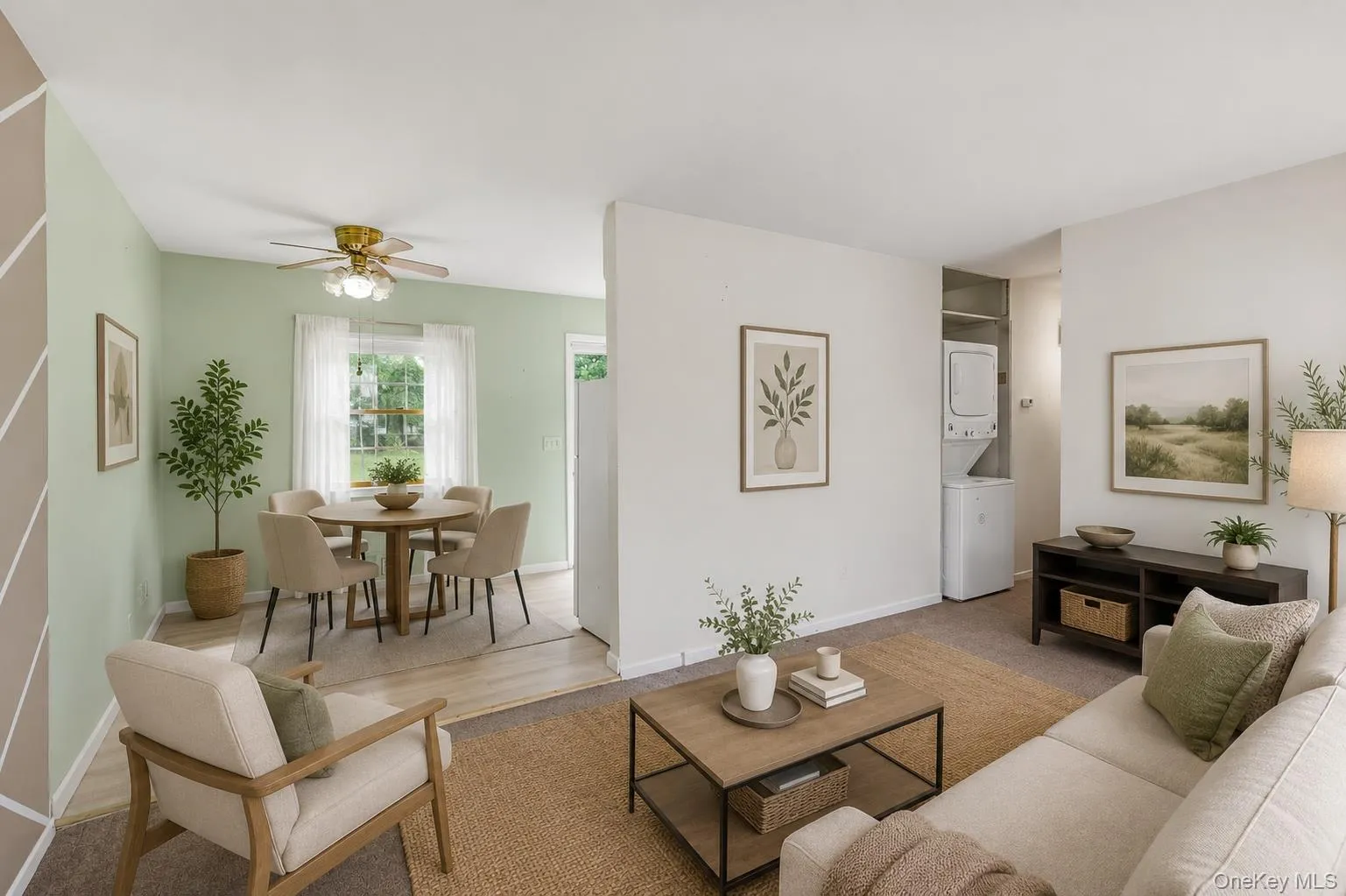 Virtually Staged Living Room/Dining Room Virtually Staged Living Room/Dining Room