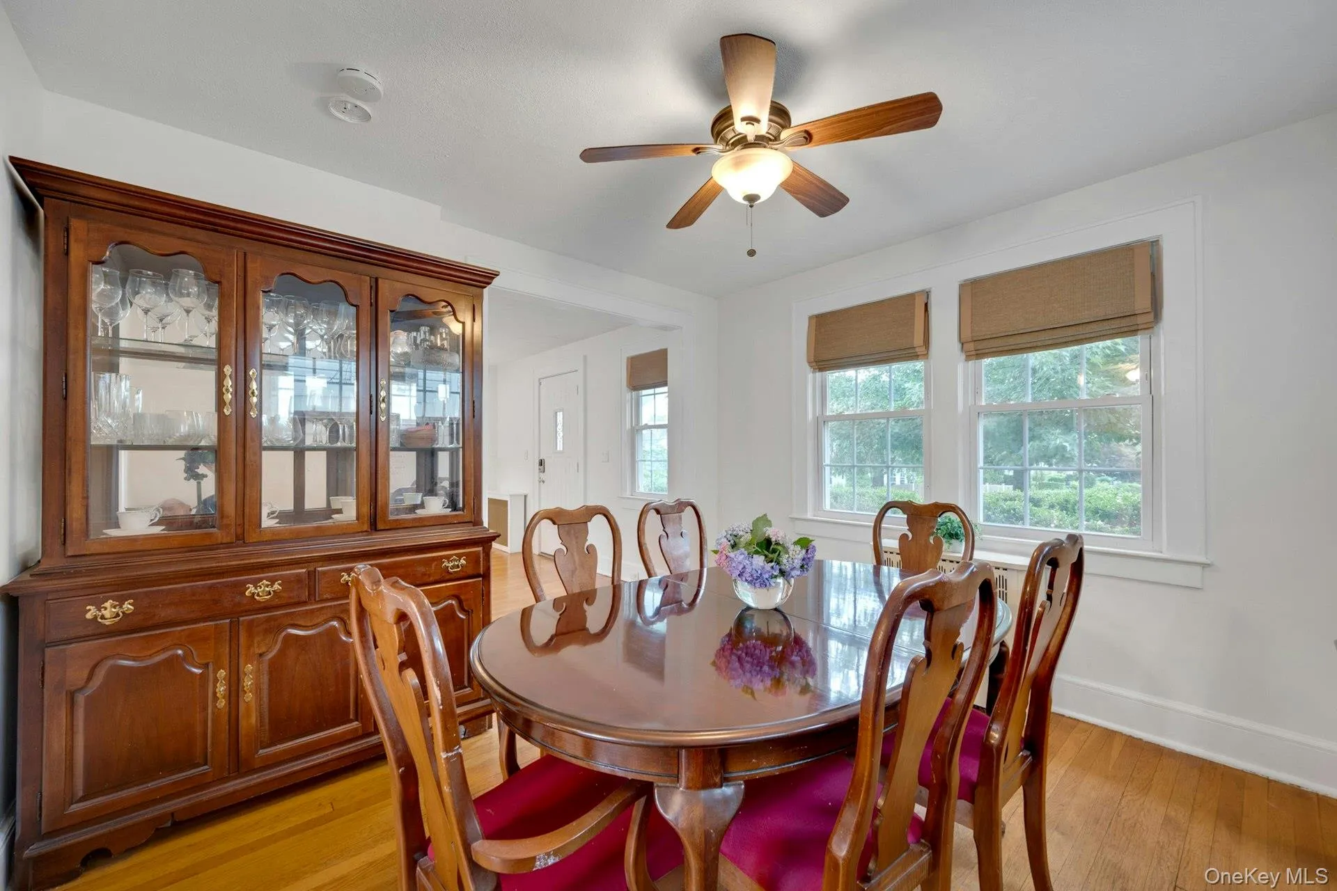 Airy dining room opens to living room Airy dining room opens to living room
