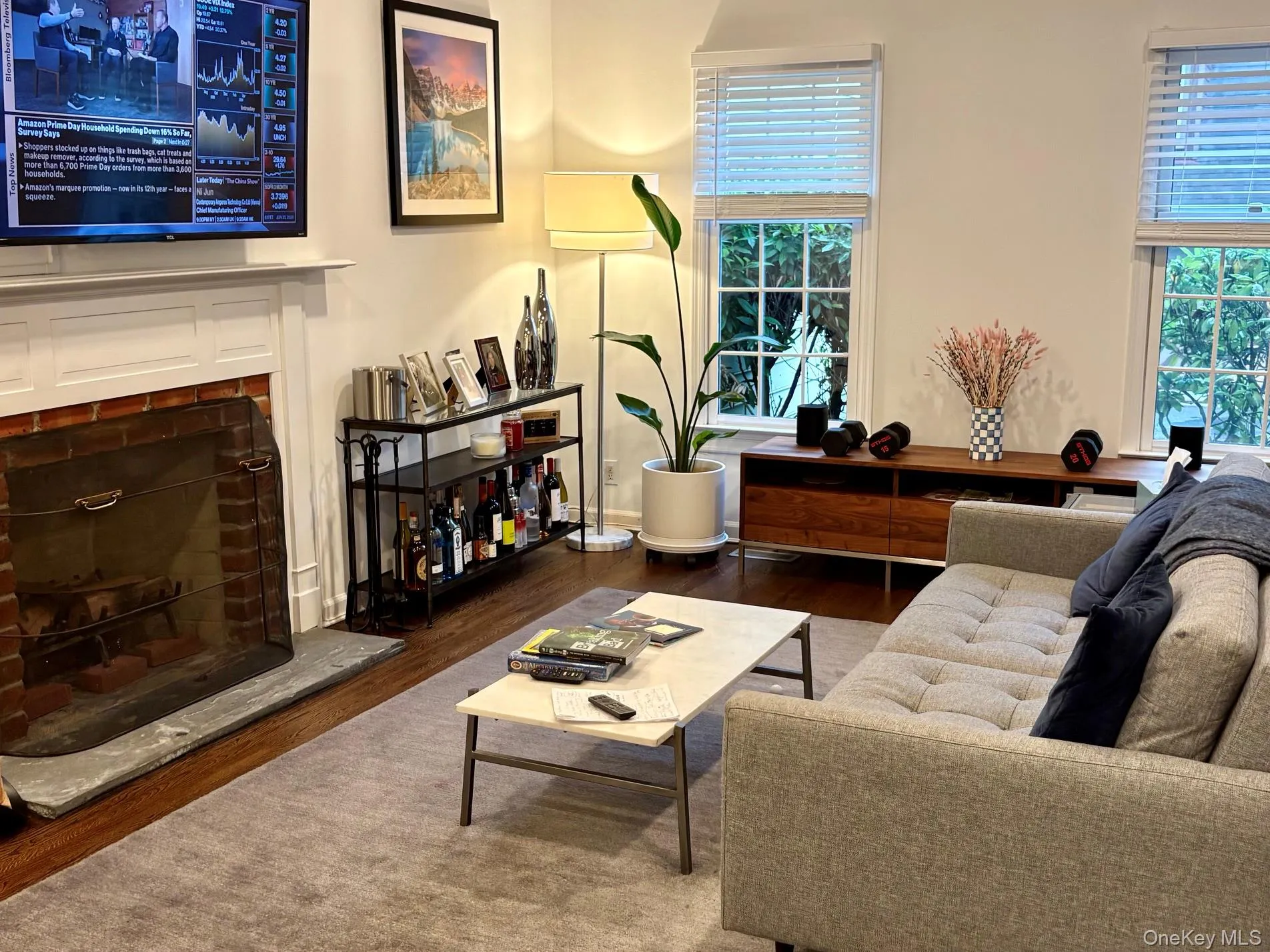Living room w fireplce and 9ft ceilings, LED lighting Living room w fireplce and 9ft ceilings, LED lighting