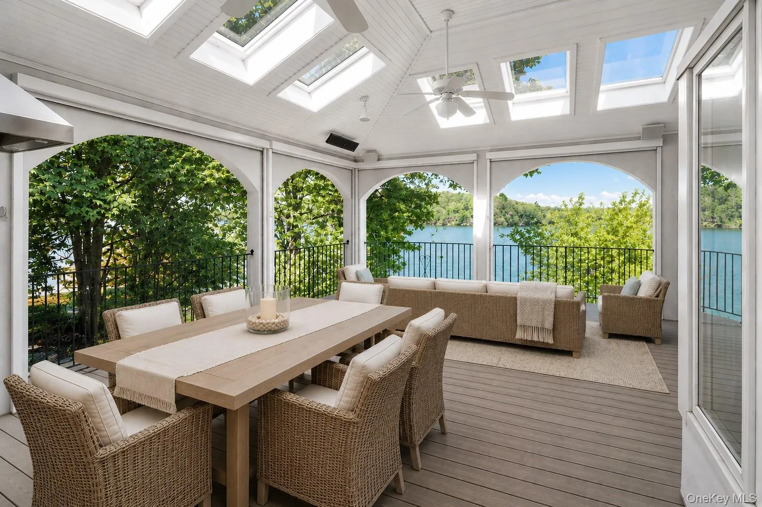 Entertaining on the water at this Lake Mahopac waterfront home (digitally staged) Entertaining on the water at this Lake Mahopac waterfront home (digitally staged)
