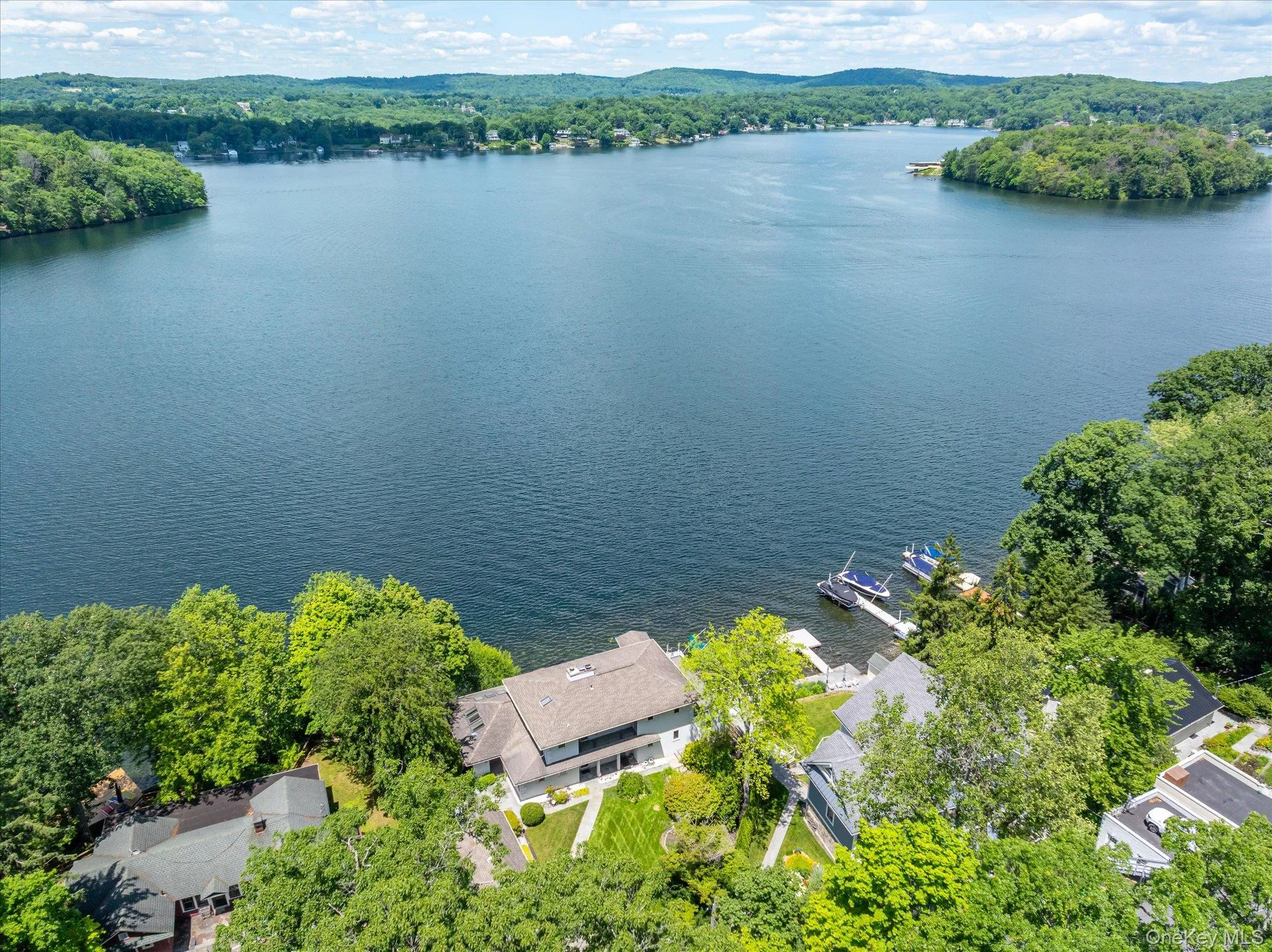 Open water stretches endlessly from this rare Lake Mahopac waterfront address in Putnam County Open water stretches endlessly from this rare Lake Mahopac waterfront address in Putnam County