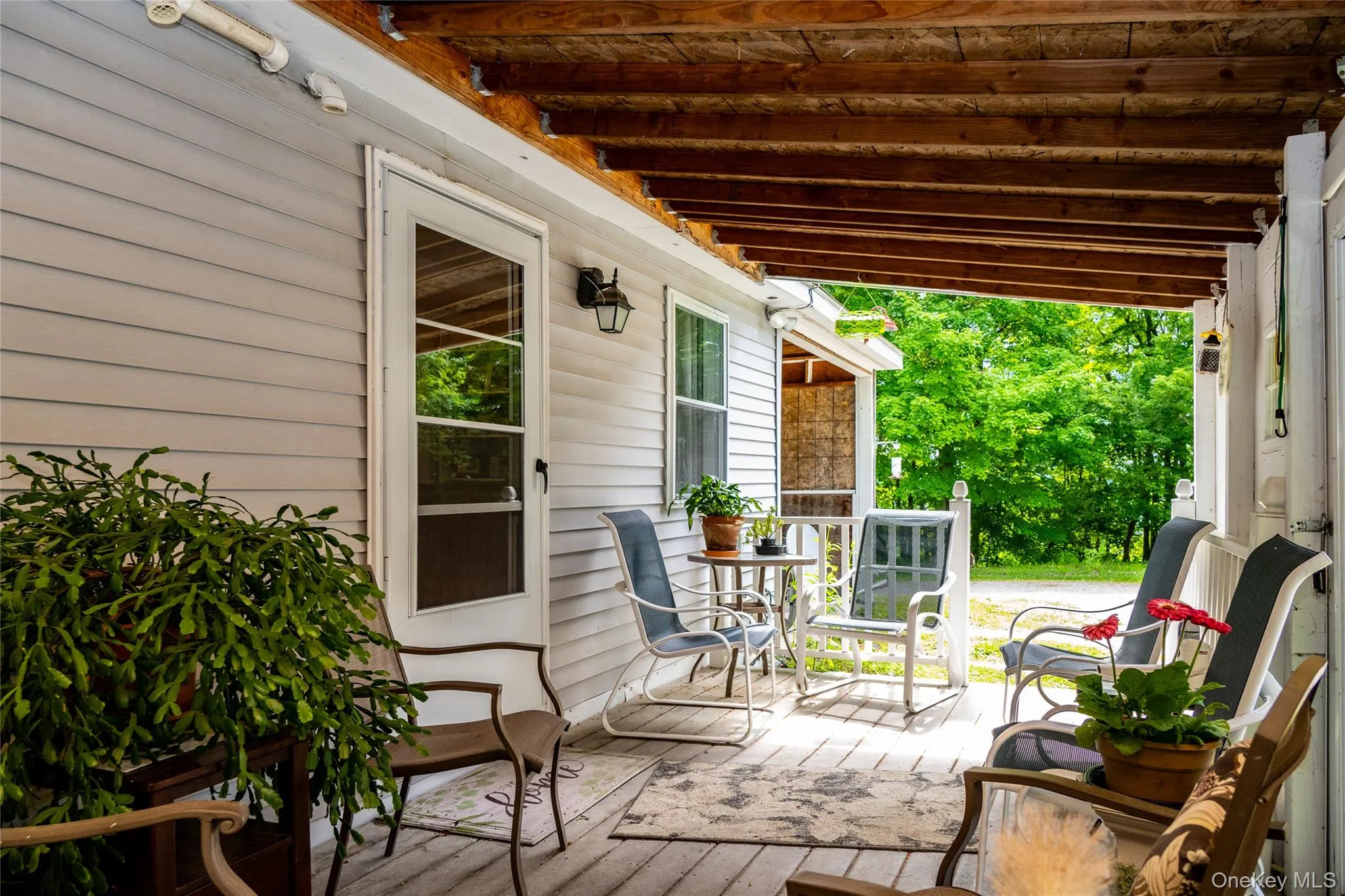 Covered porch for outdoor enjoyment Covered porch for outdoor enjoyment