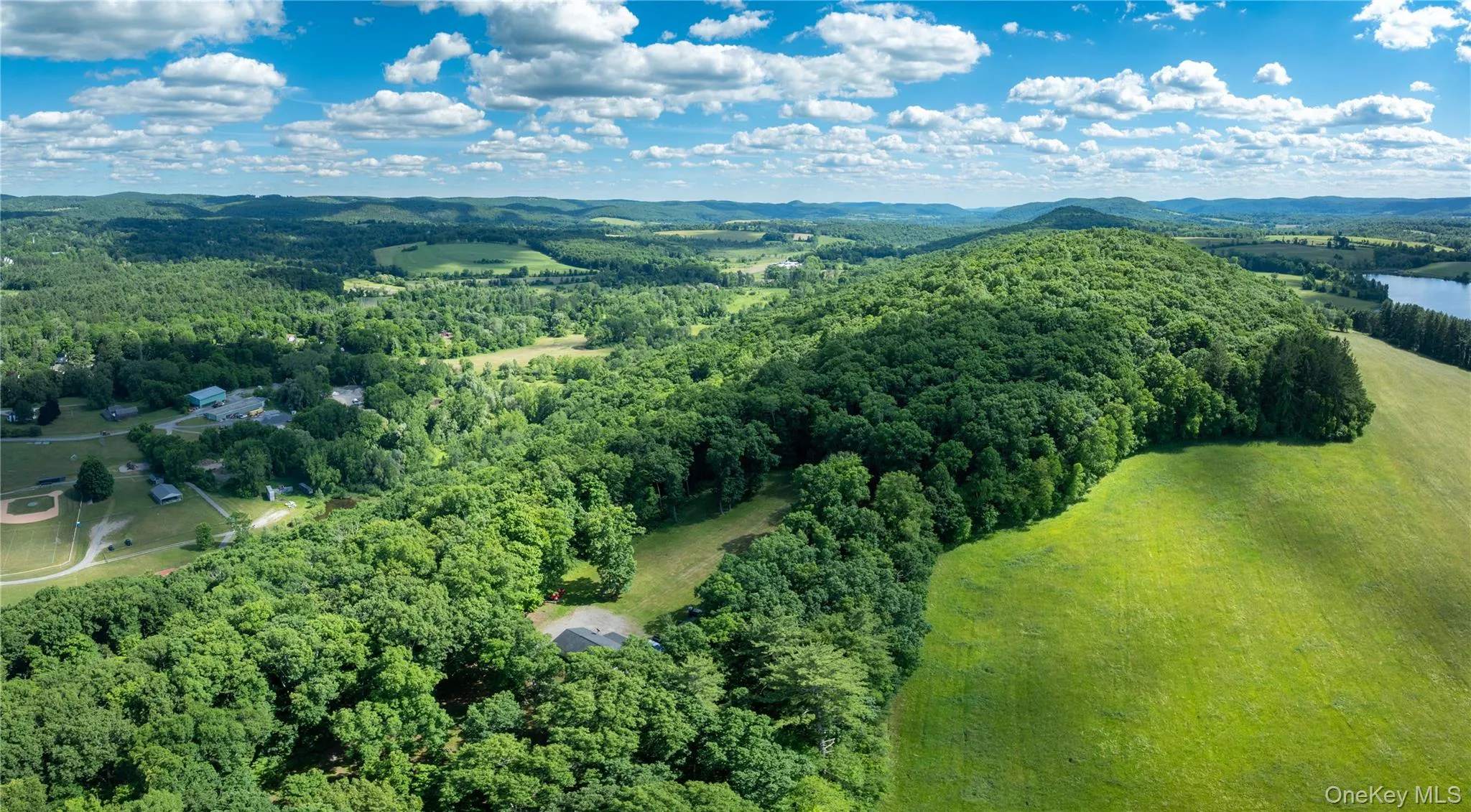 Opening the view - you can see Sharon CT to the east and Amenia, NY towards the west Opening the view - you can see Sharon CT to the east and Amenia, NY towards the west