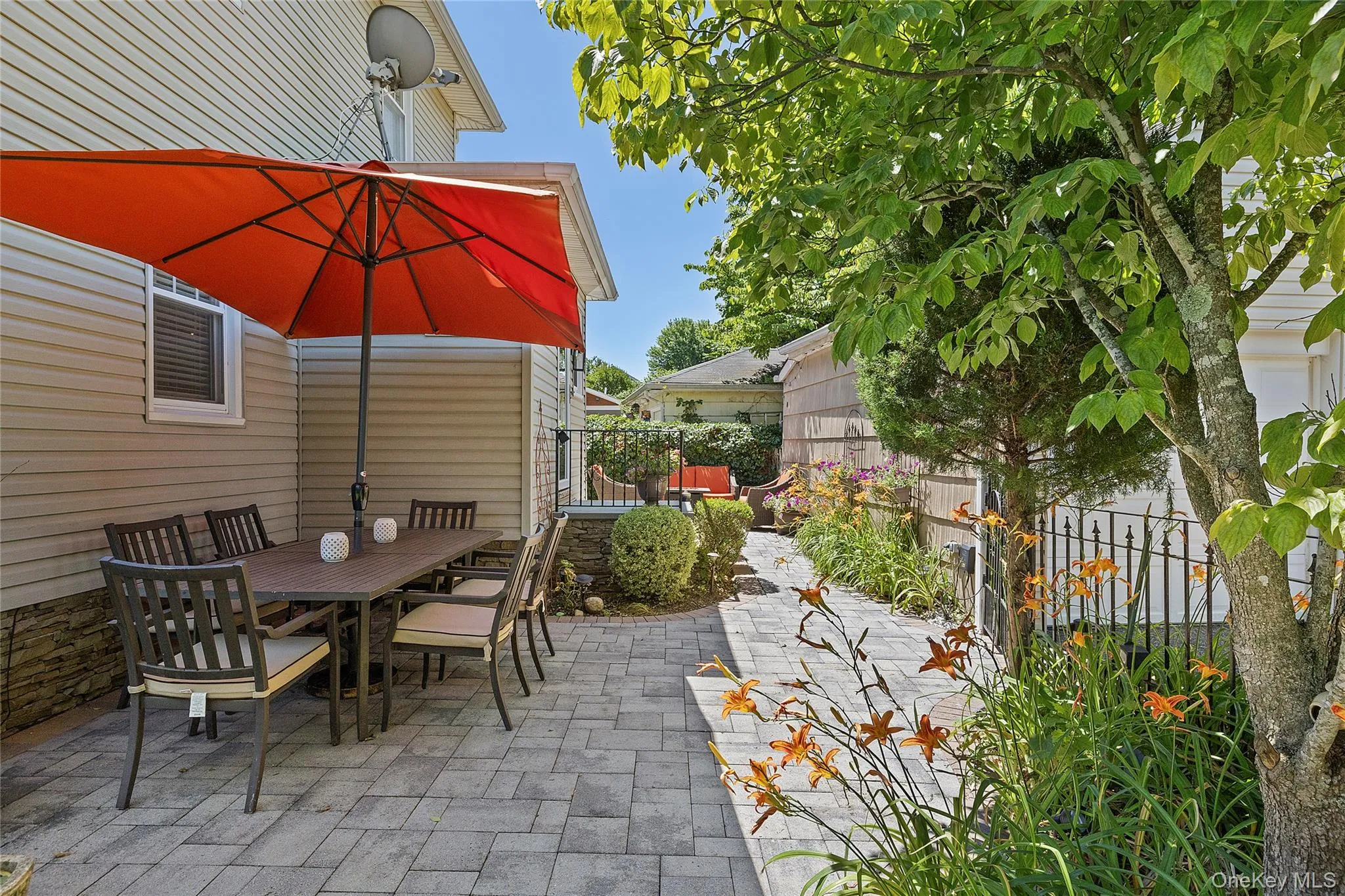Back paver patio Back paver patio