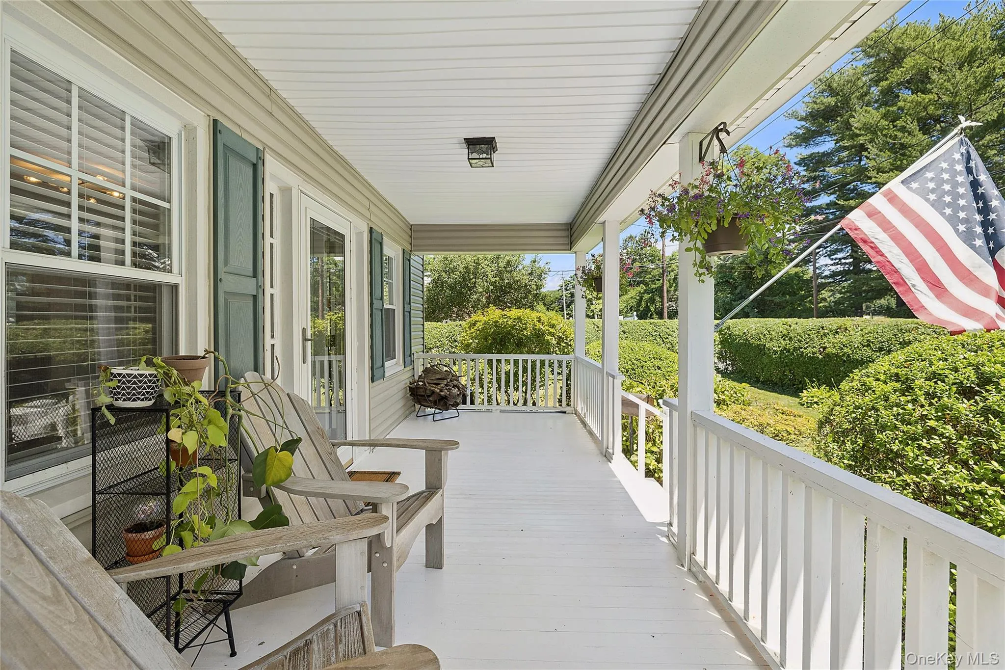Covered front porch Covered front porch
