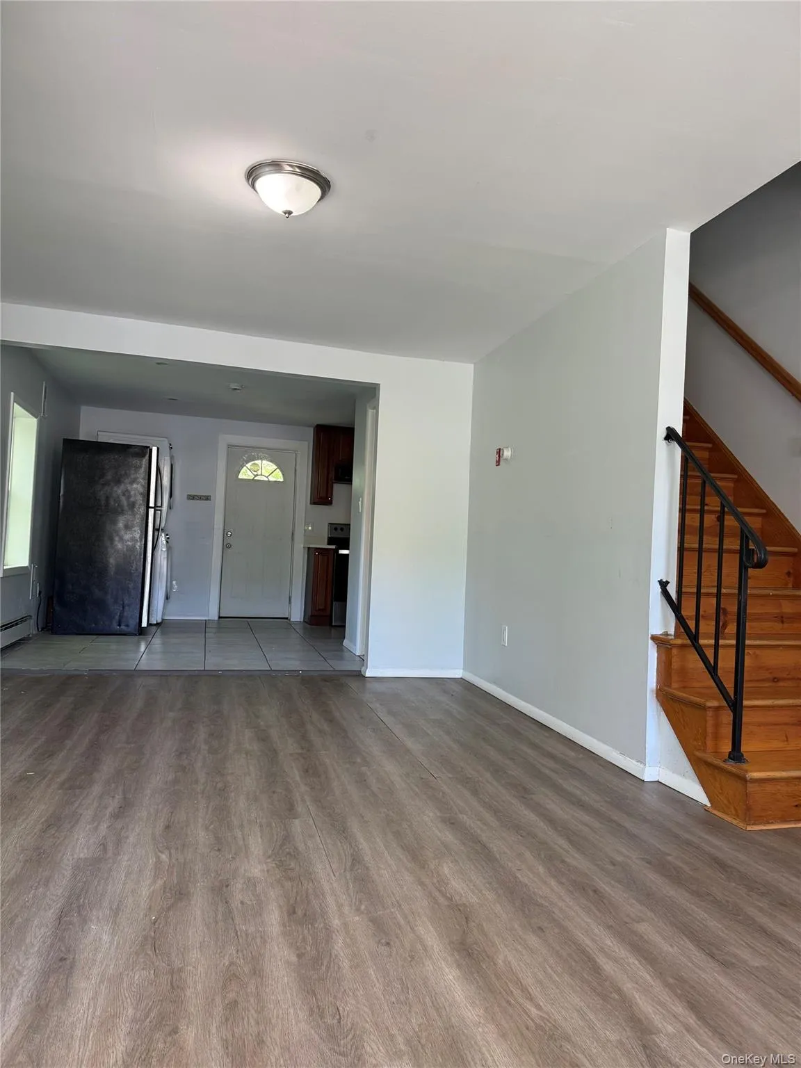 Living room connected with open dining area and kitchen Living room connected with open dining area and kitchen