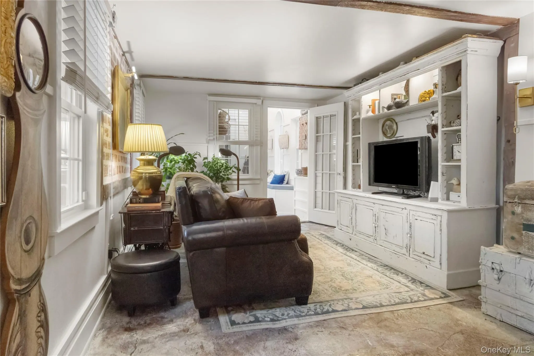 Family/Sitting Room with built in wall unit and propane fireplace Family/Sitting Room with built in wall unit and propane fireplace