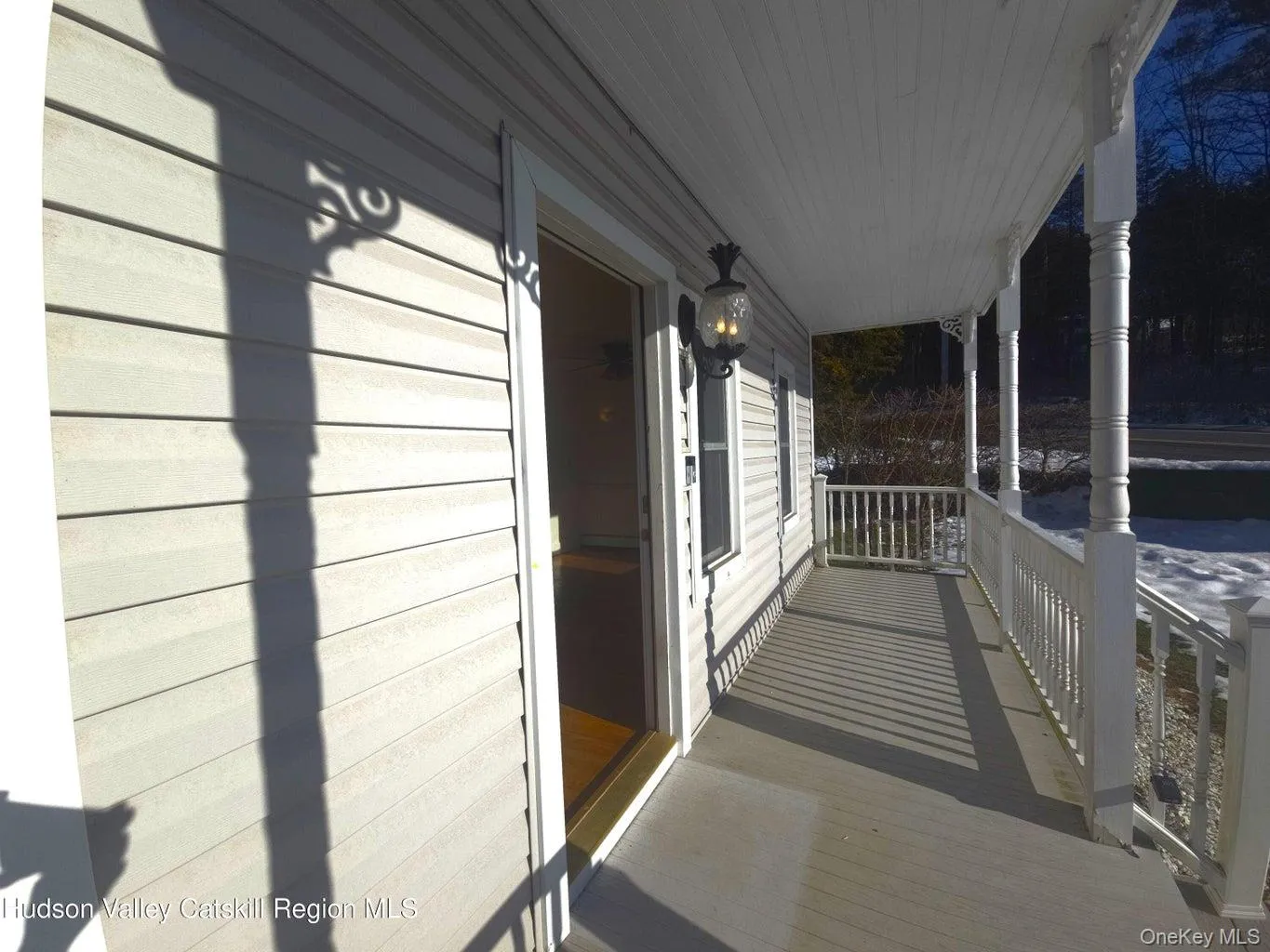 Front Covered Porch with Wraparound Deck Front Covered Porch with Wraparound Deck