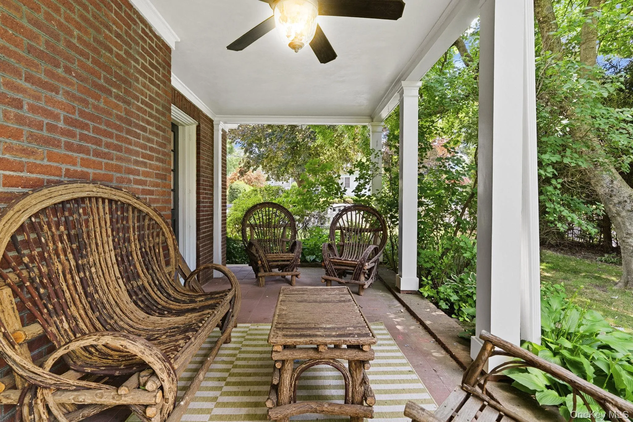 An outdoor retreat just steps from the living room. An outdoor retreat just steps from the living room.