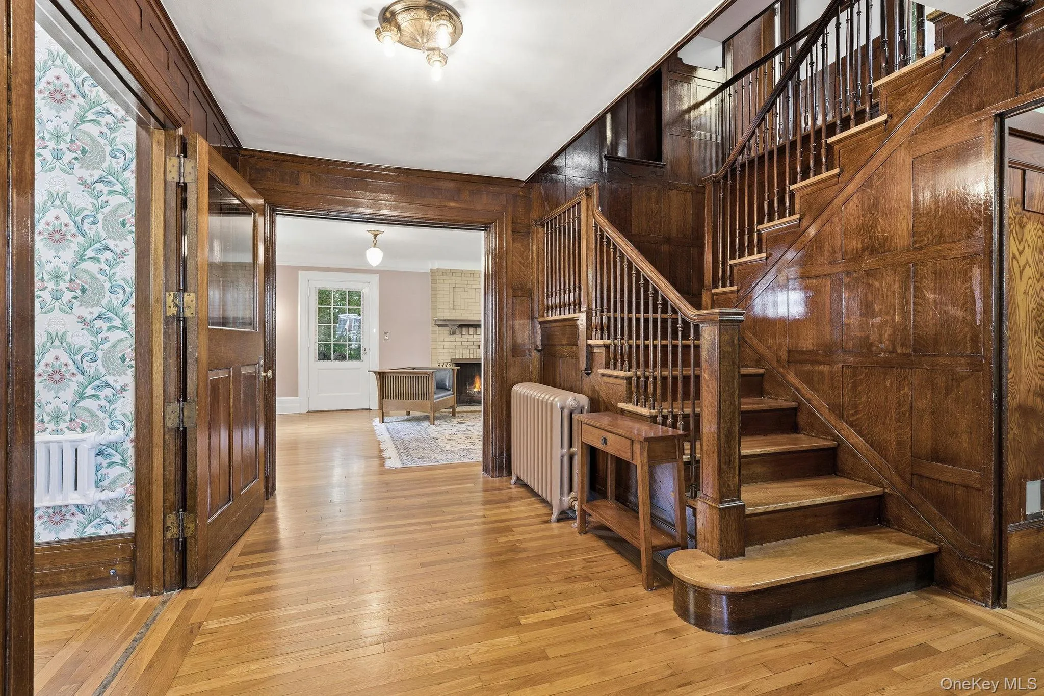 A magnificent staircase gracefully connecting three levels of timeless living. A magnificent staircase gracefully connecting three levels of timeless living.