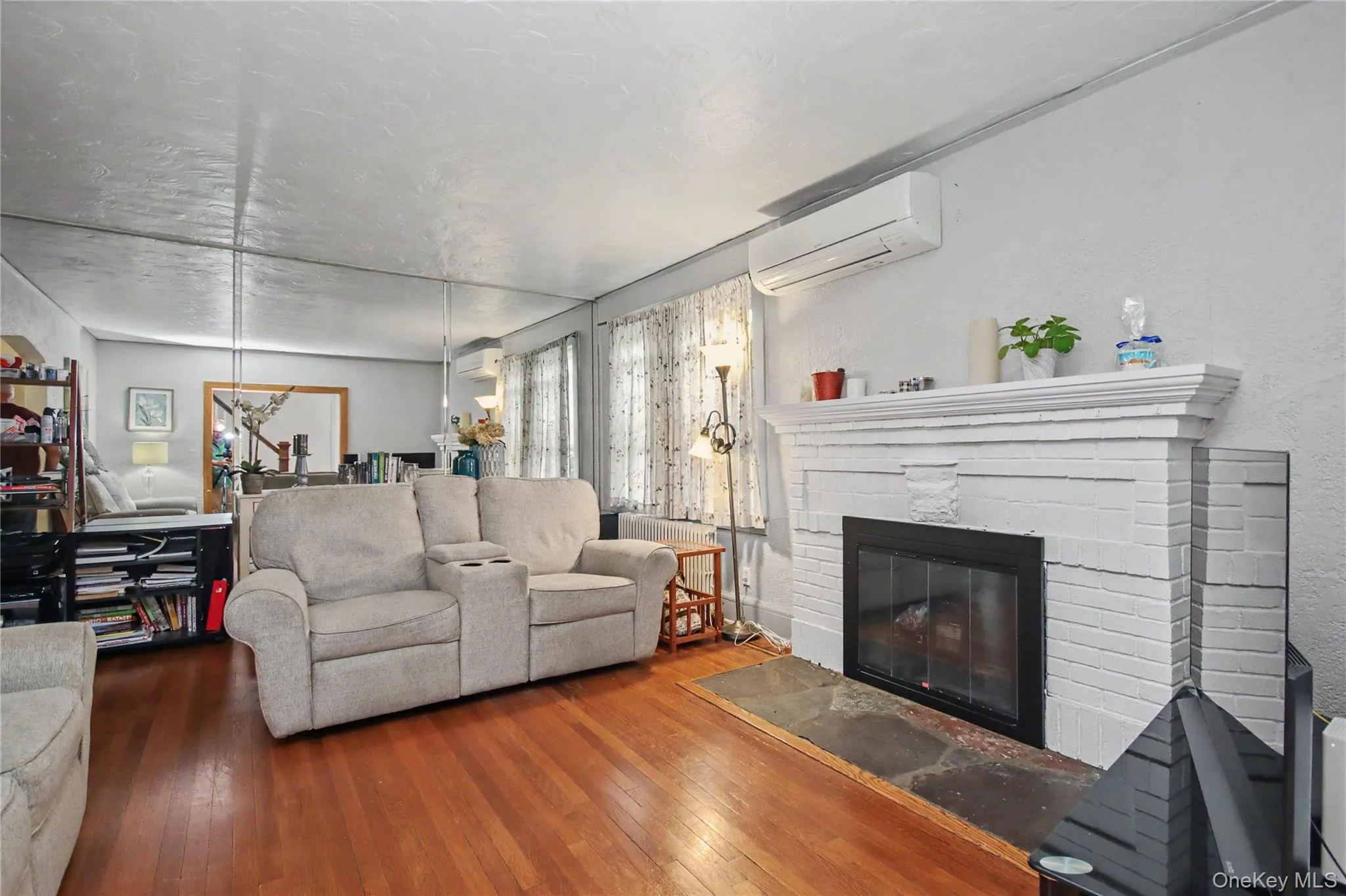 Living room with fireplace. Living room with fireplace.