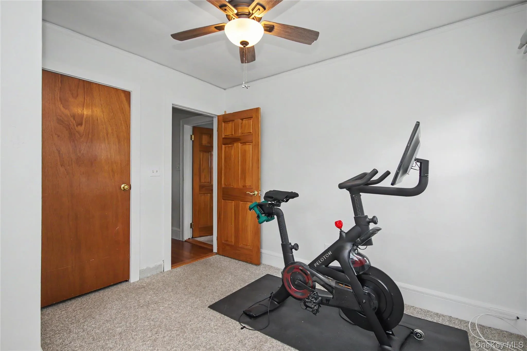 Bedroom presently utilized as home gym. Bedroom presently utilized as home gym.