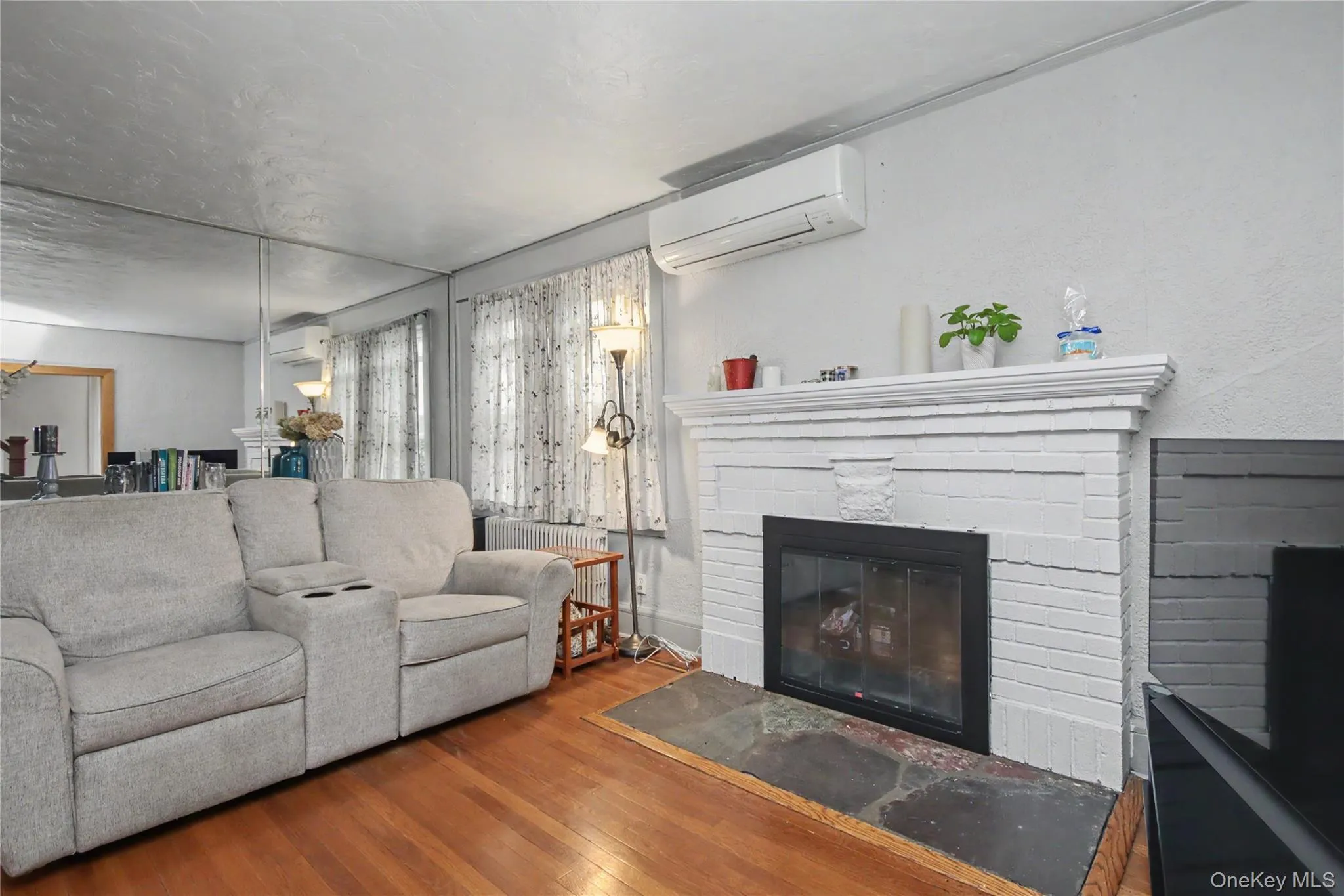 Living room with fireplace. Living room with fireplace.