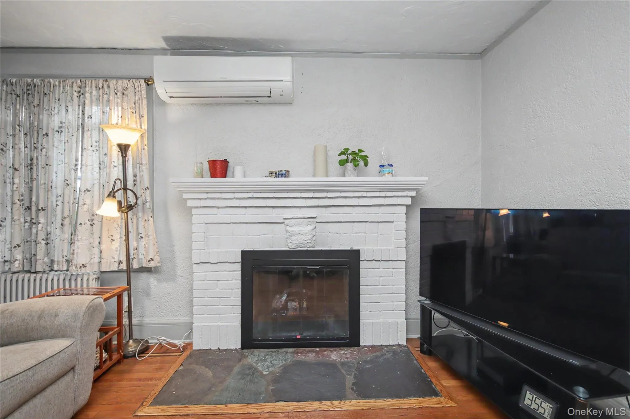 Living room with fireplace. Living room with fireplace.