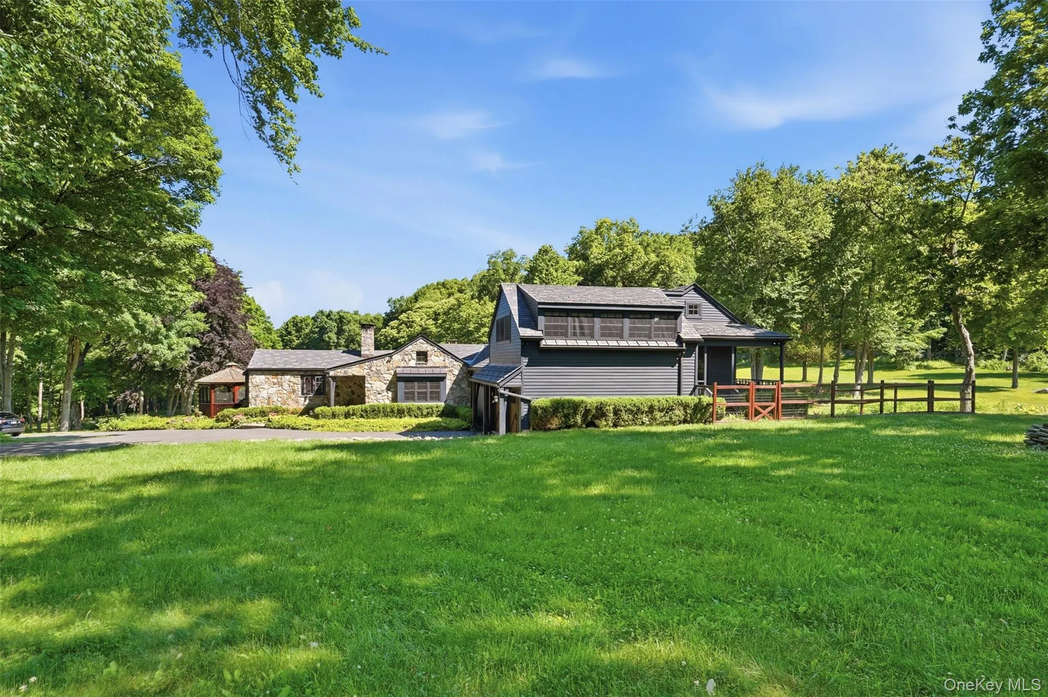 As you approach from long private driveway As you approach from long private driveway