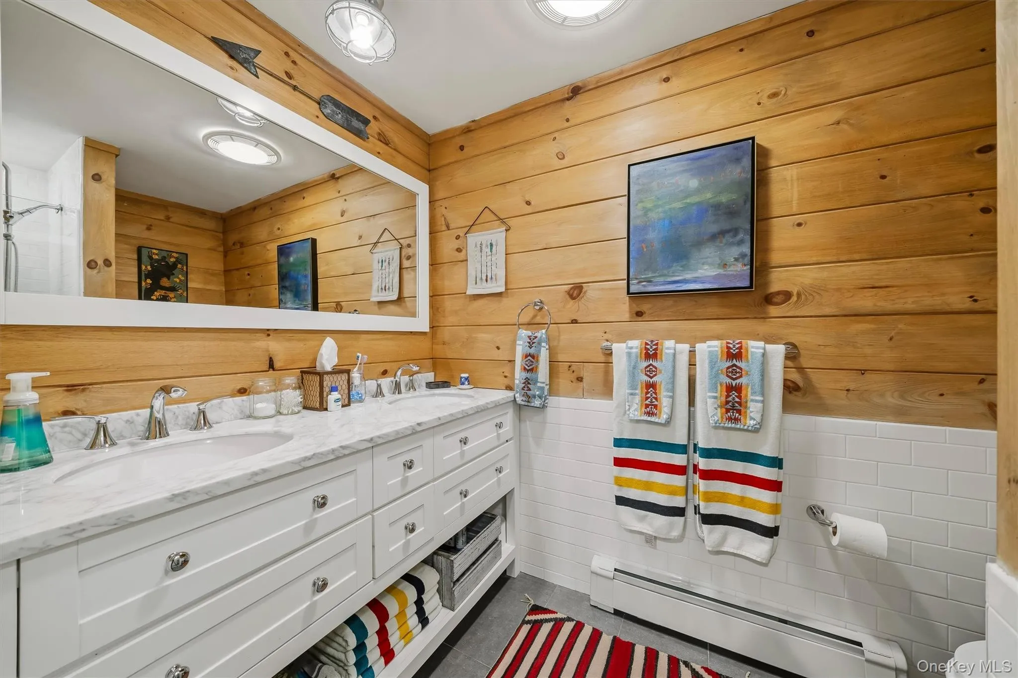 Main floor bath, double vanity. Main floor bath, double vanity.