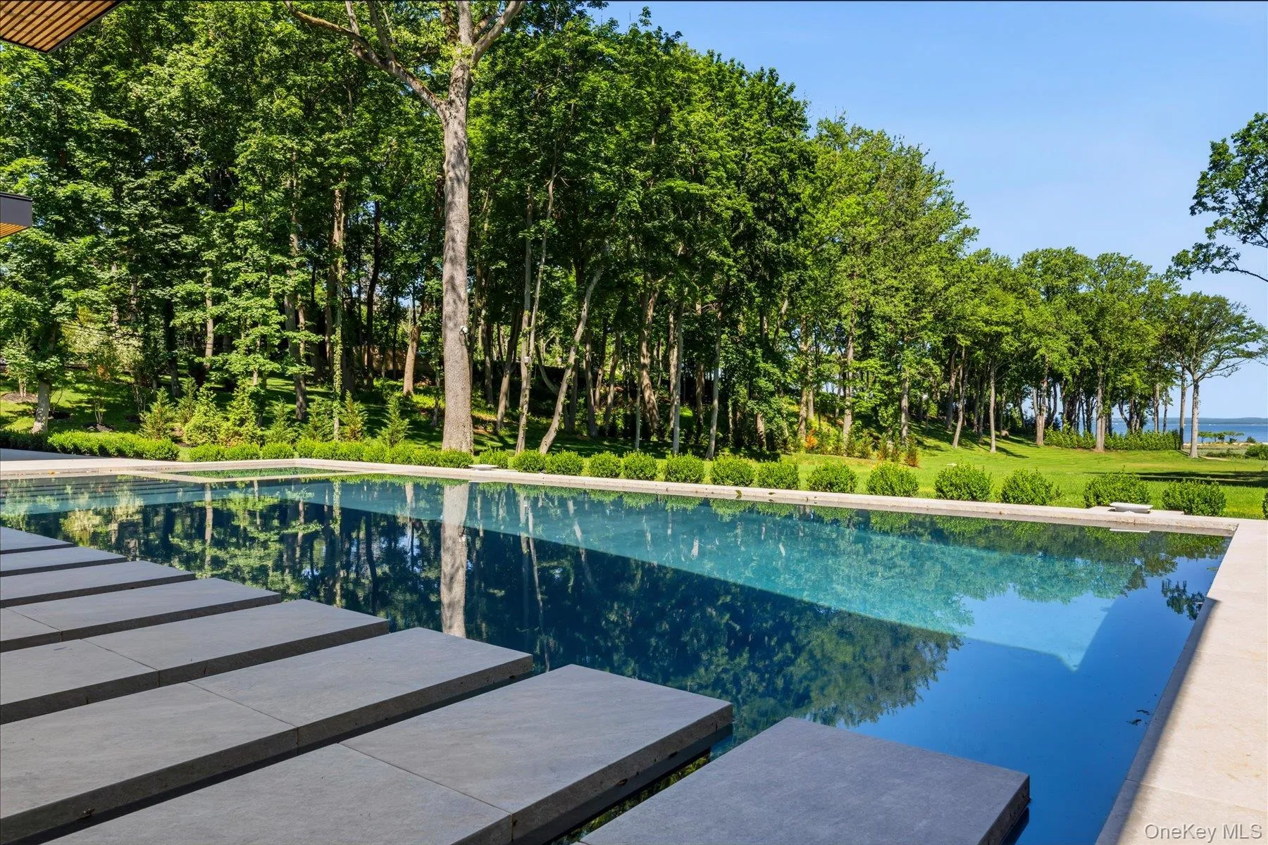 Gunite Saltwater Pool and Spa with Water Views Gunite Saltwater Pool and Spa with Water Views