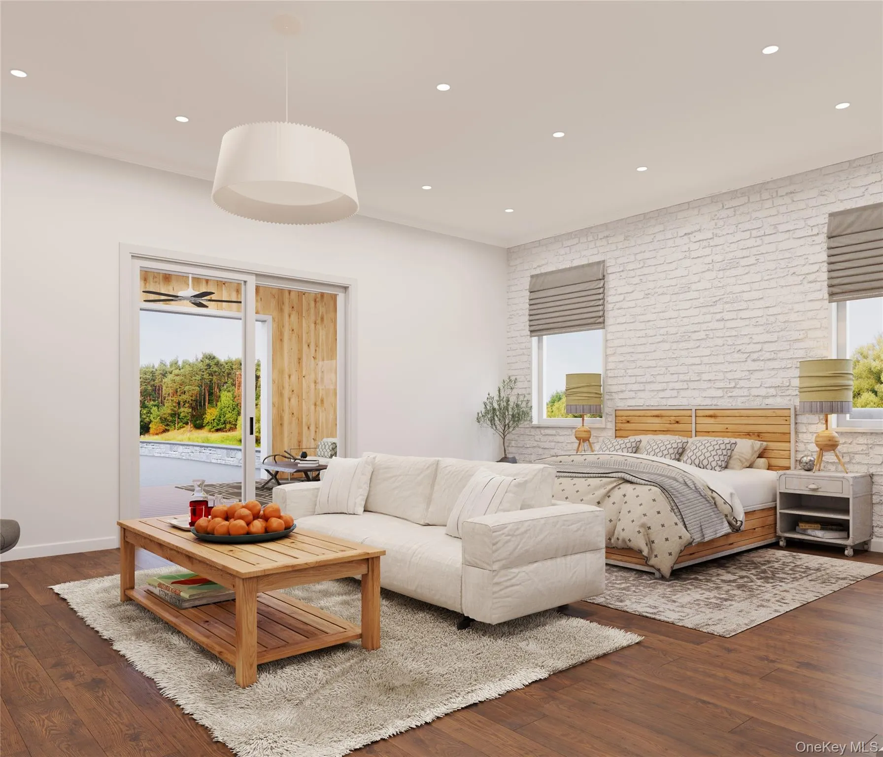 RENDERING... Primary bedroom staging concept. RENDERING... Primary bedroom staging concept.
