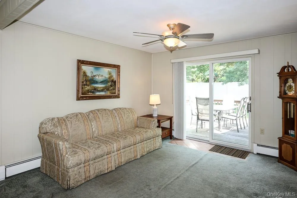 Living Room with Sliding Glass Doors to Deck Living Room with Sliding Glass Doors to Deck
