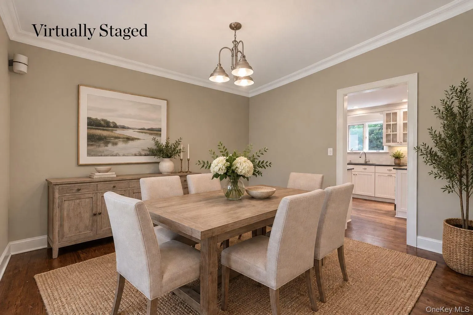 Virtually Staged Dining Room Virtually Staged Dining Room