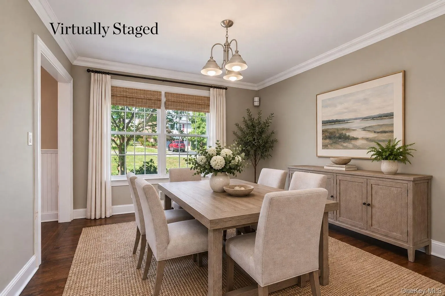 Virtually Staged Dining Room Virtually Staged Dining Room