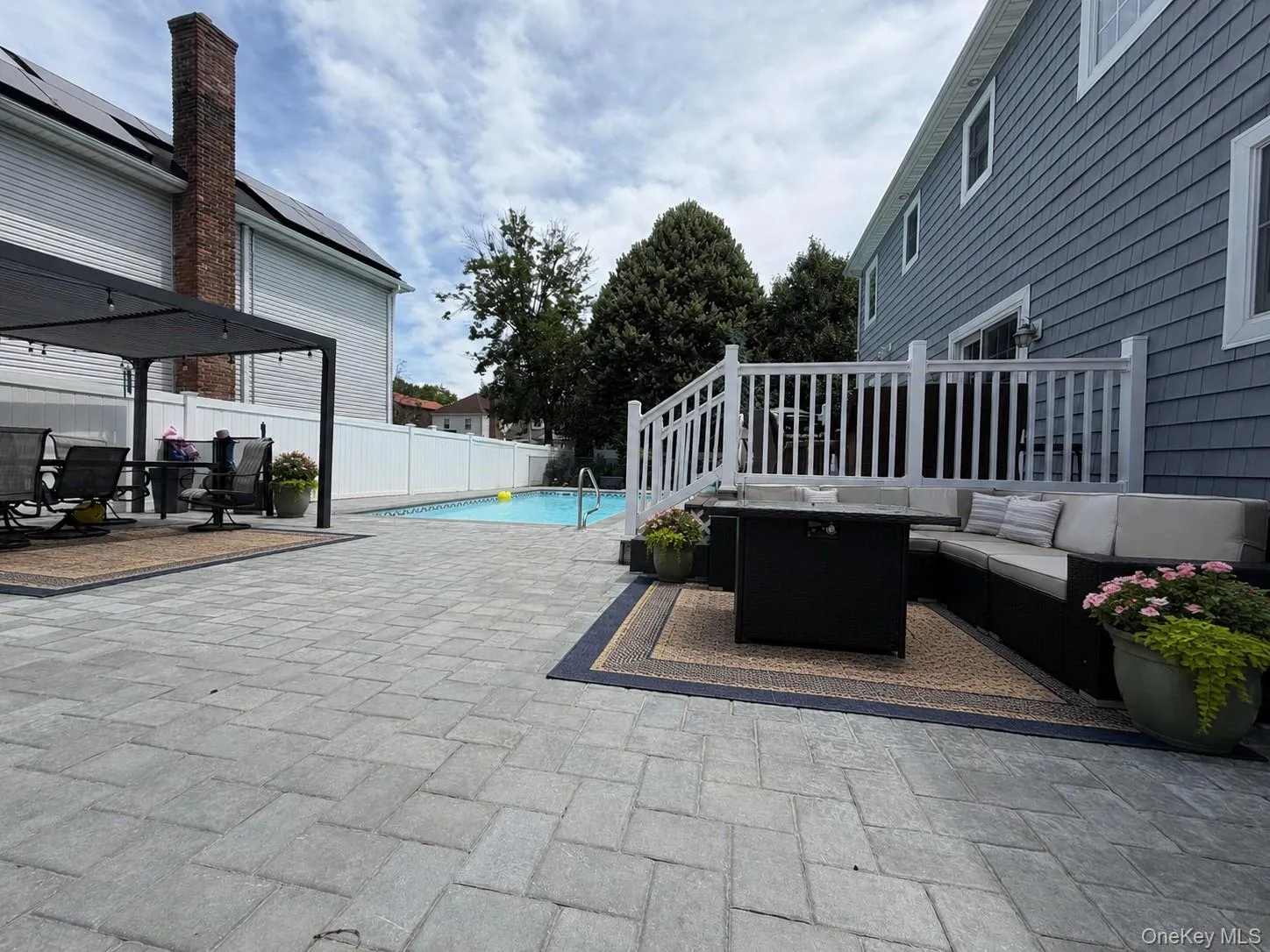 oversized patio with new pavers oversized patio with new pavers