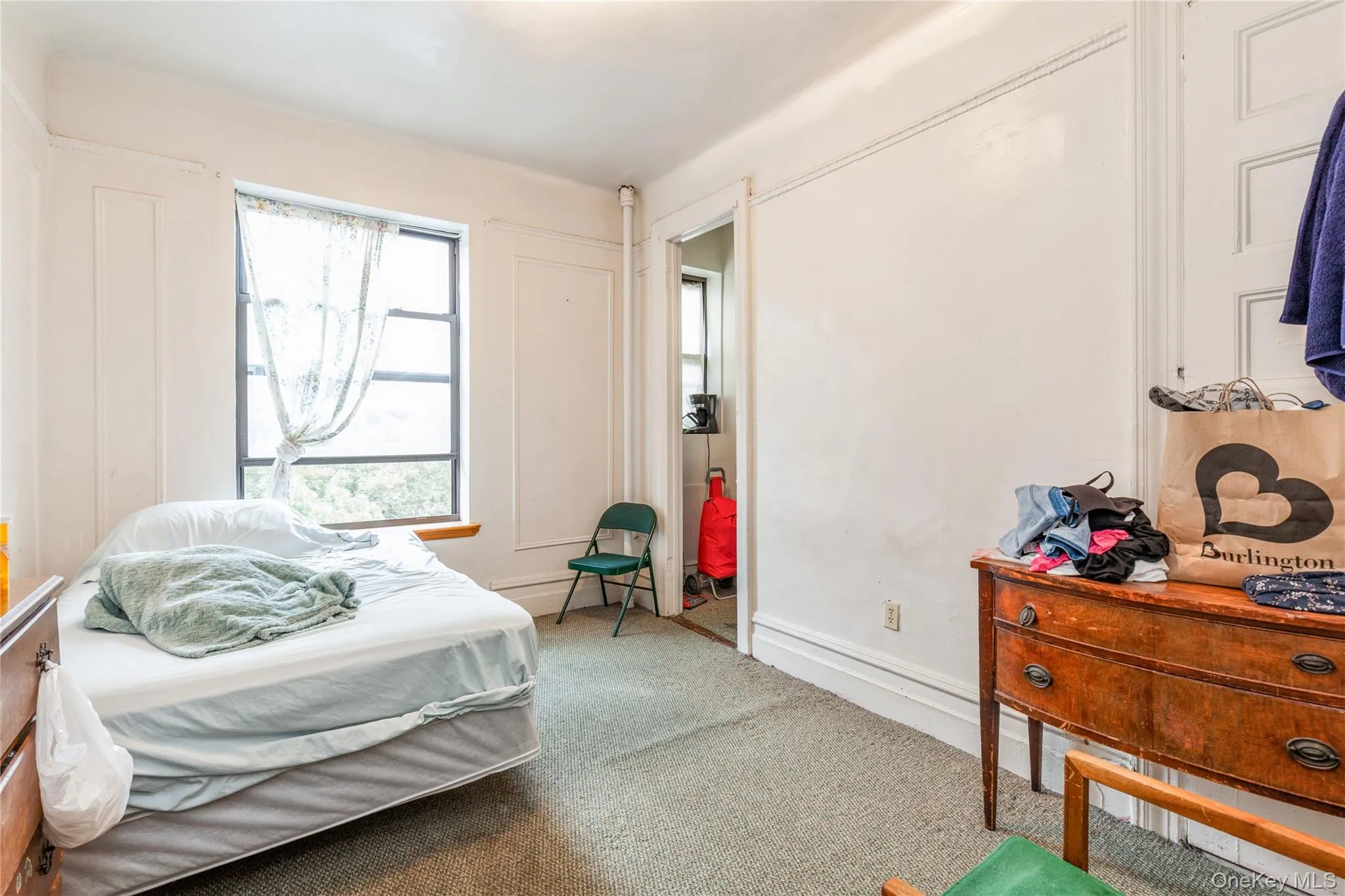Bedroom with carpet floors Bedroom with carpet floors