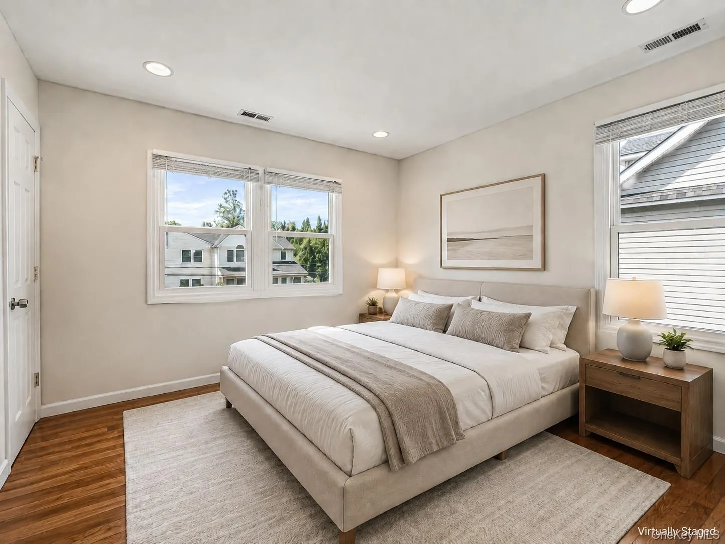 Virtually staged bedroom Virtually staged bedroom