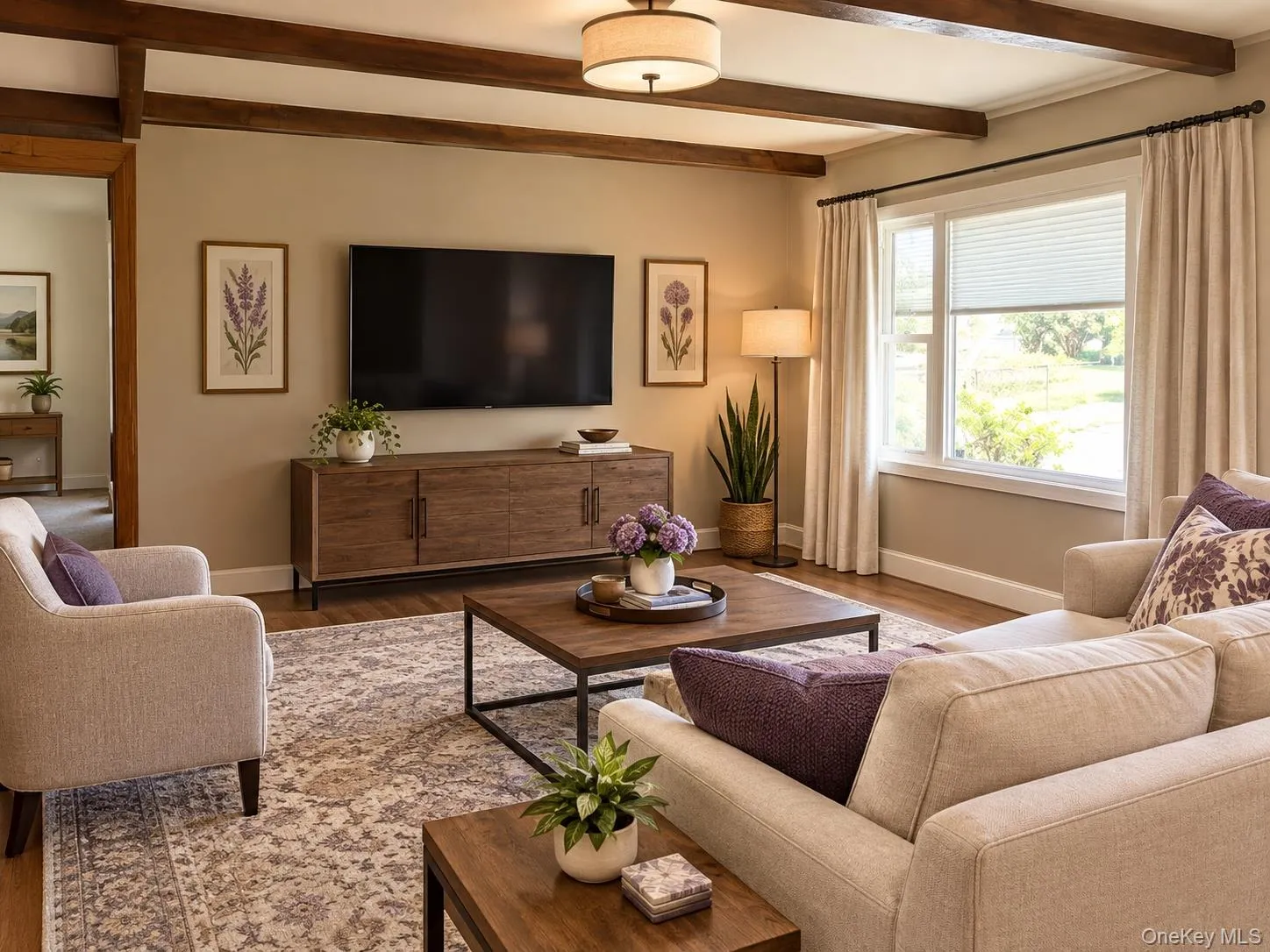 AI Enhanced to show the potential of this cozy living room AI Enhanced to show the potential of this cozy living room