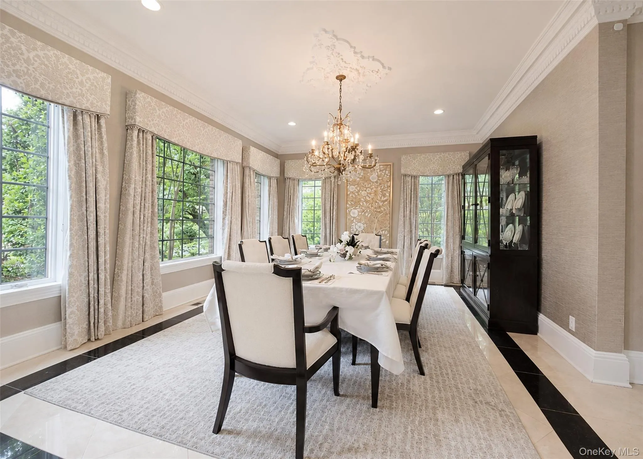Formal Dining Room Enhanced by Fine Finishes Formal Dining Room Enhanced by Fine Finishes