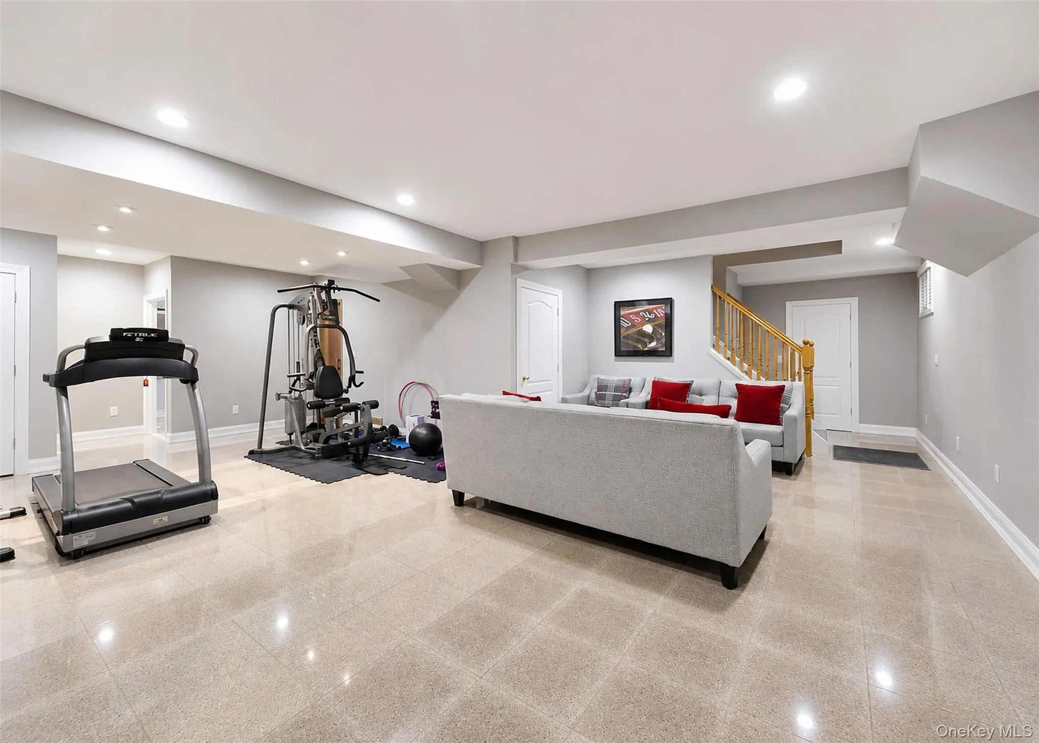 Lower Level Family Room with Gym Lower Level Family Room with Gym