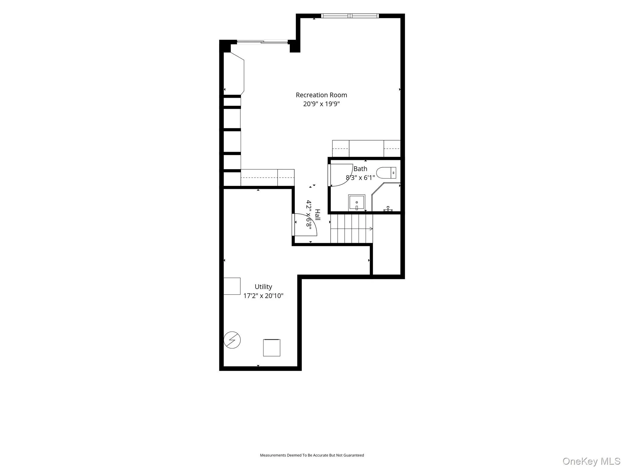 Lower level floor plan Lower level floor plan