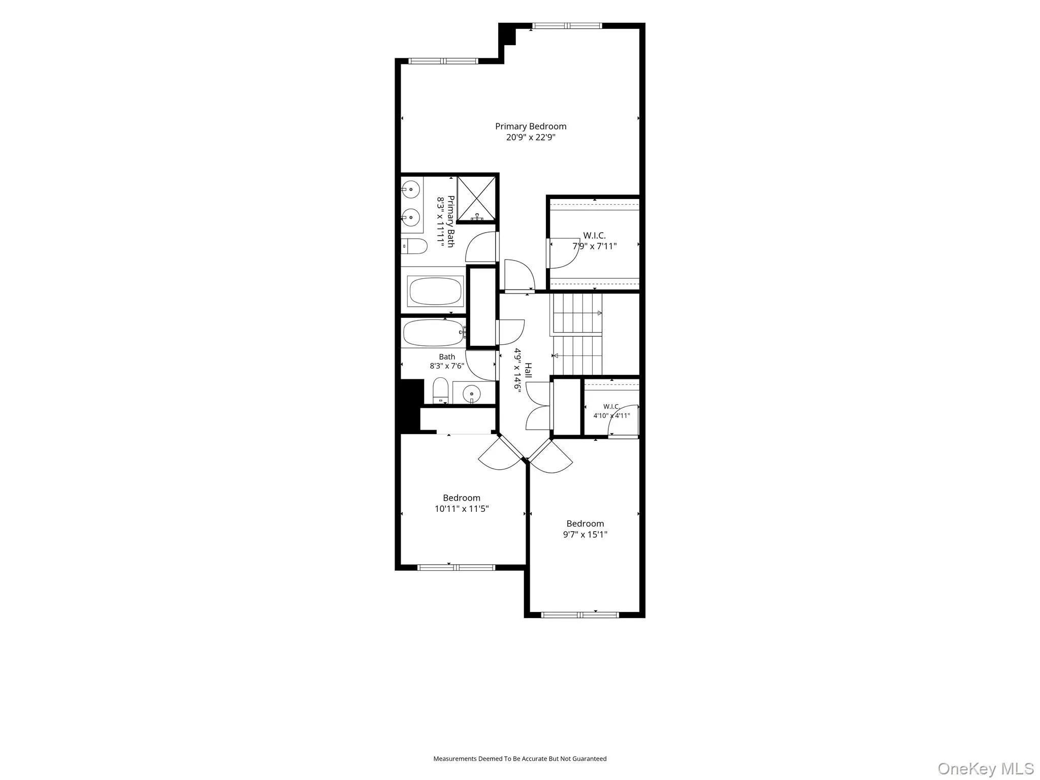 Upper level floor plan Upper level floor plan