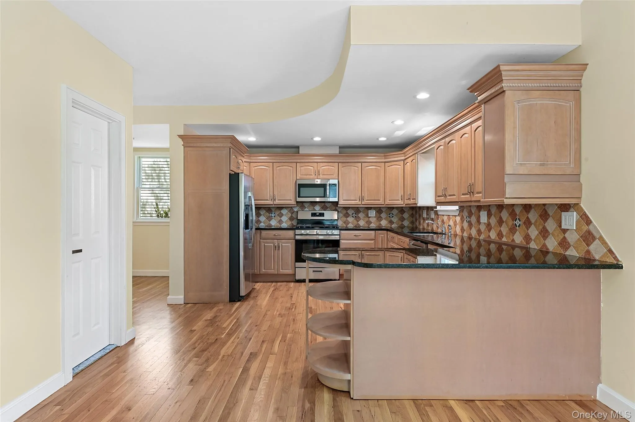 Kitchen with stainless steel appliances Kitchen with stainless steel appliances