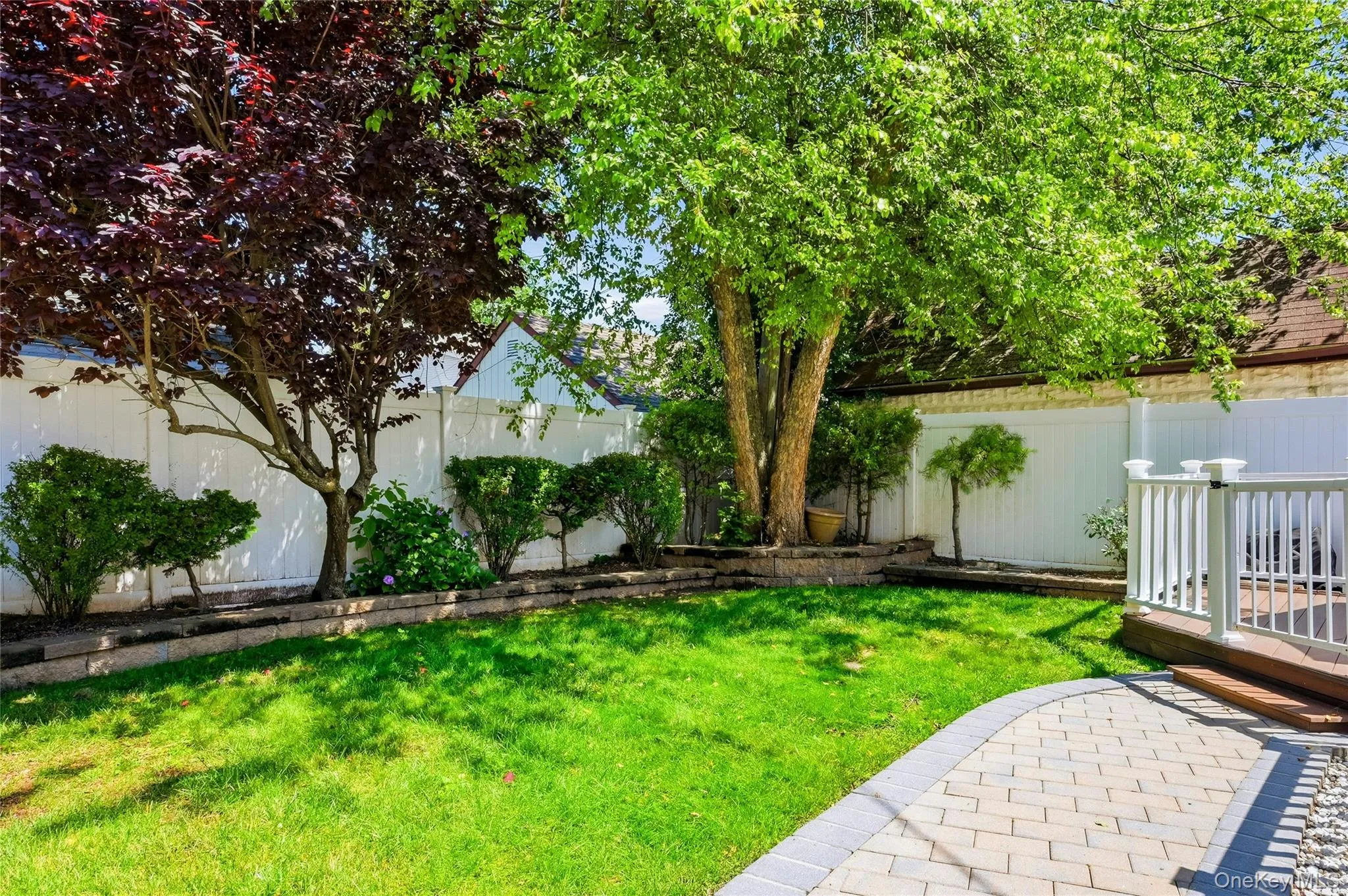 Flat fenced backyard Flat fenced backyard