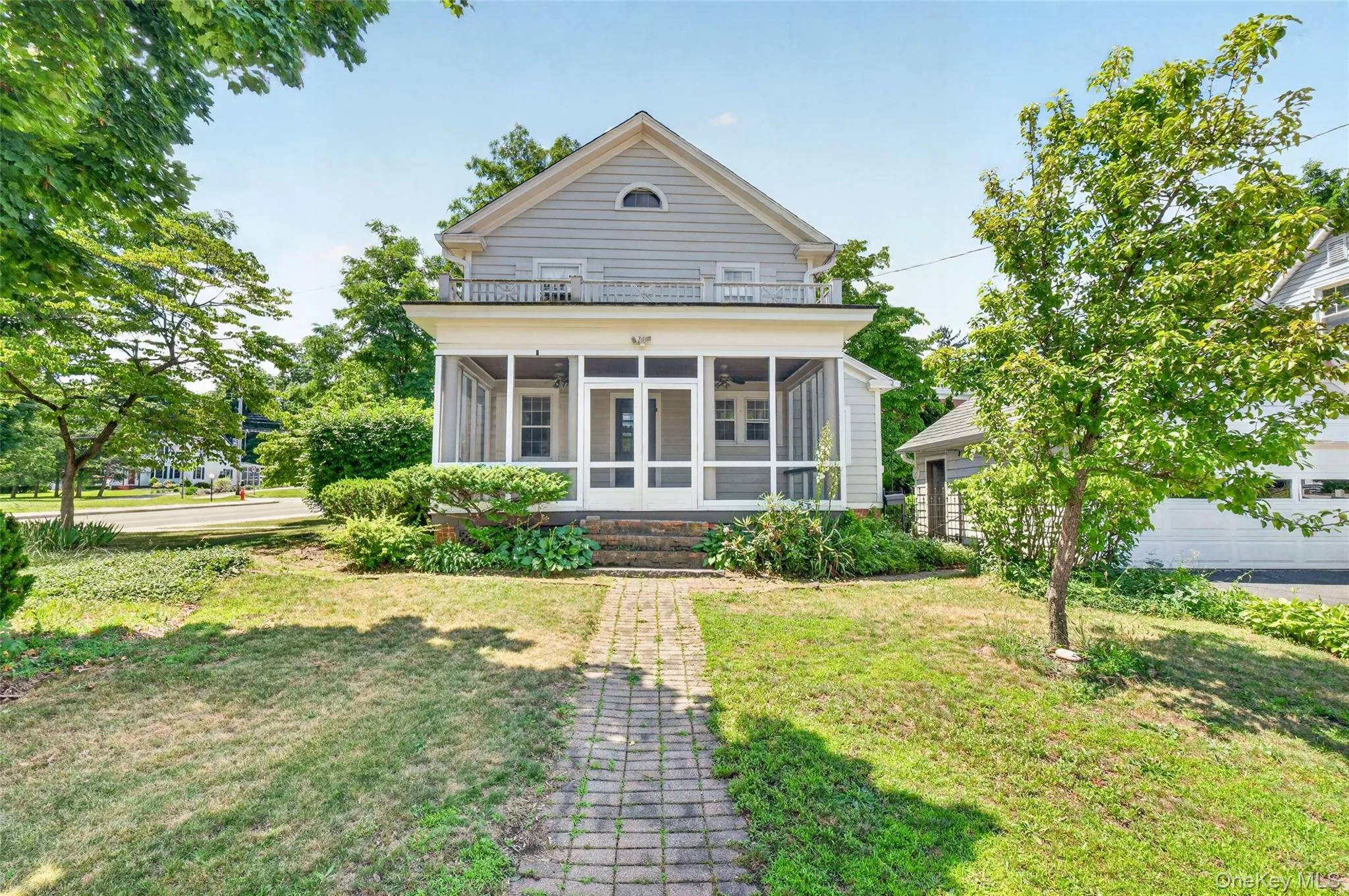 Side screened porch. Side screened porch.
