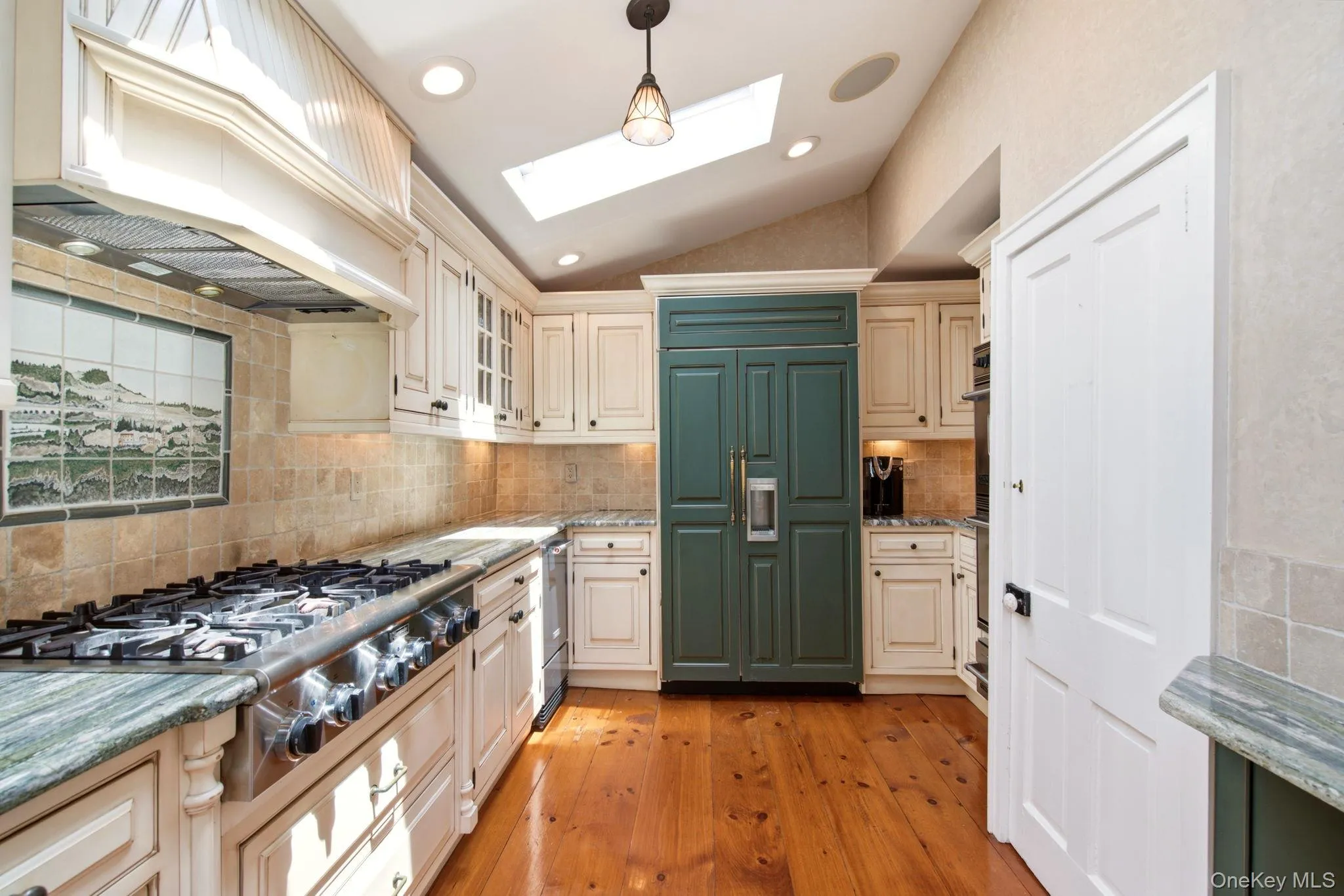 Skylights offer natural lighting. Skylights offer natural lighting.