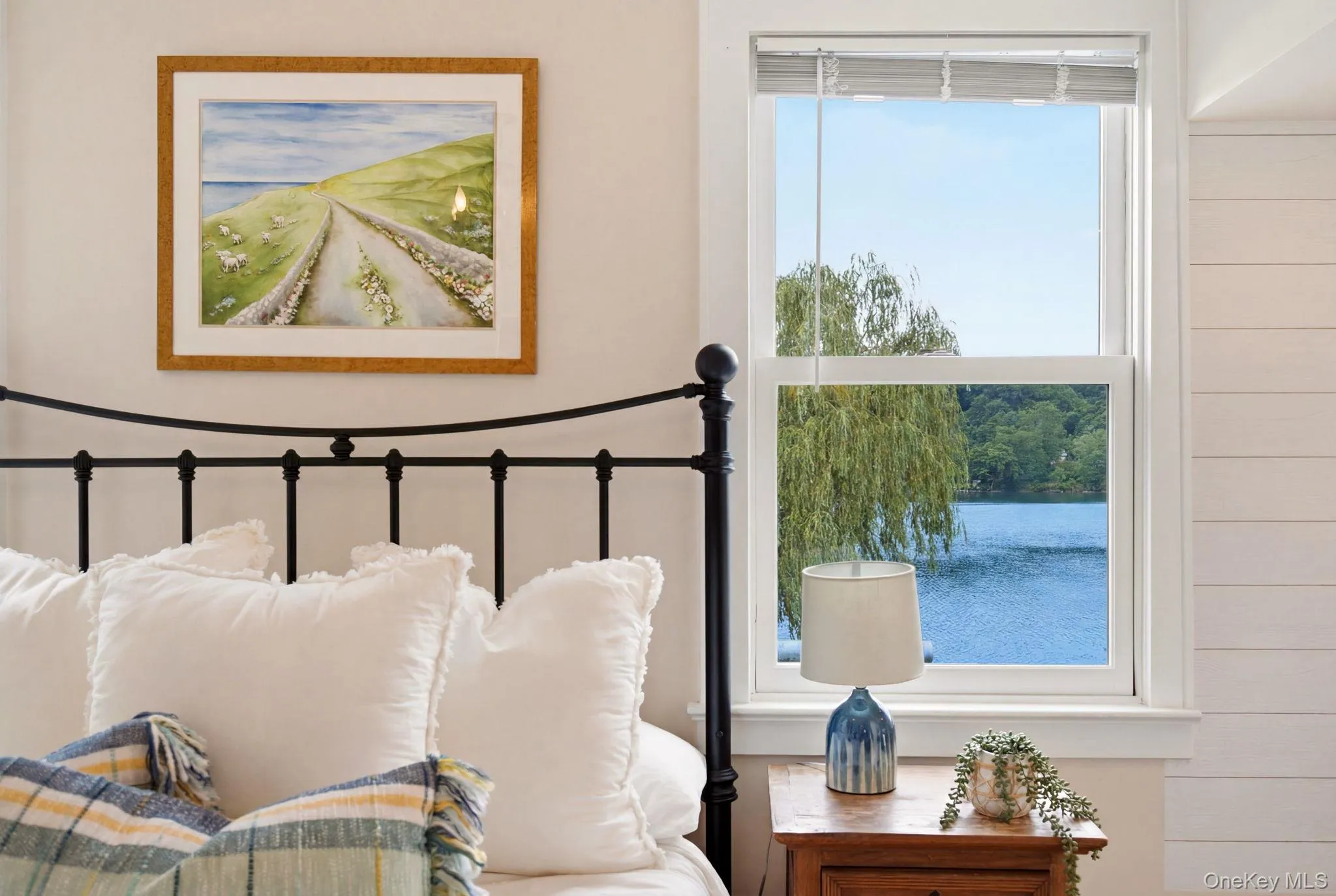 Views of the pond from the bedroom. Views of the pond from the bedroom.