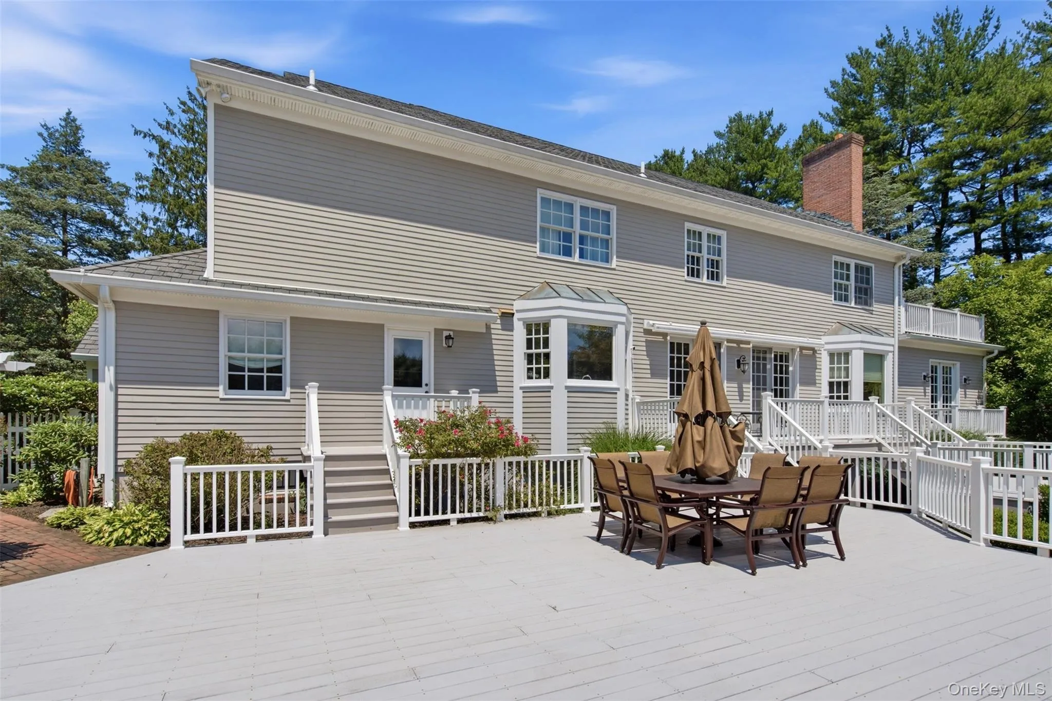 Deck allows easy entertaining for cool summer nights Deck allows easy entertaining for cool summer nights