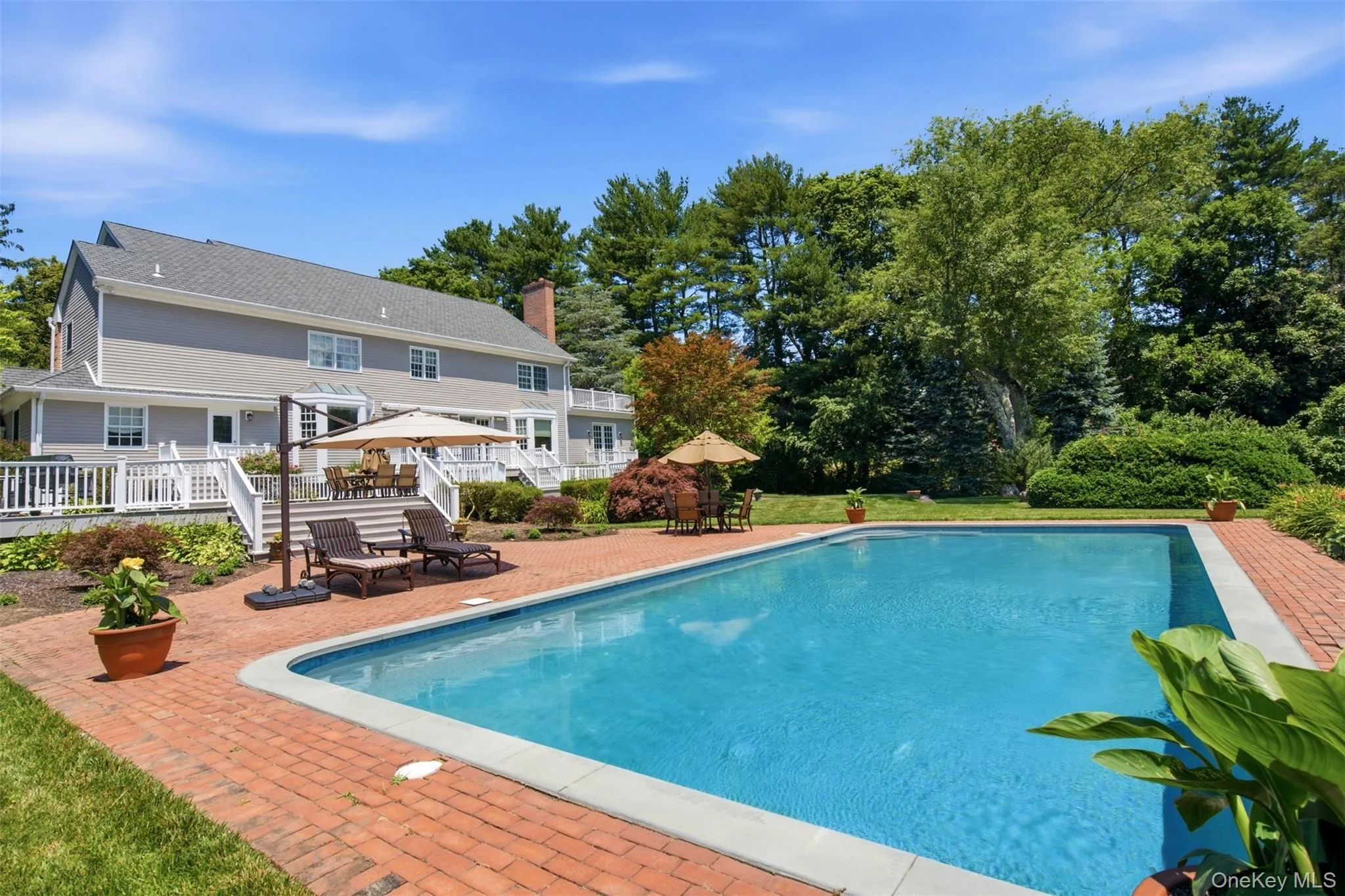 Heated gunite saltwater pool Heated gunite saltwater pool