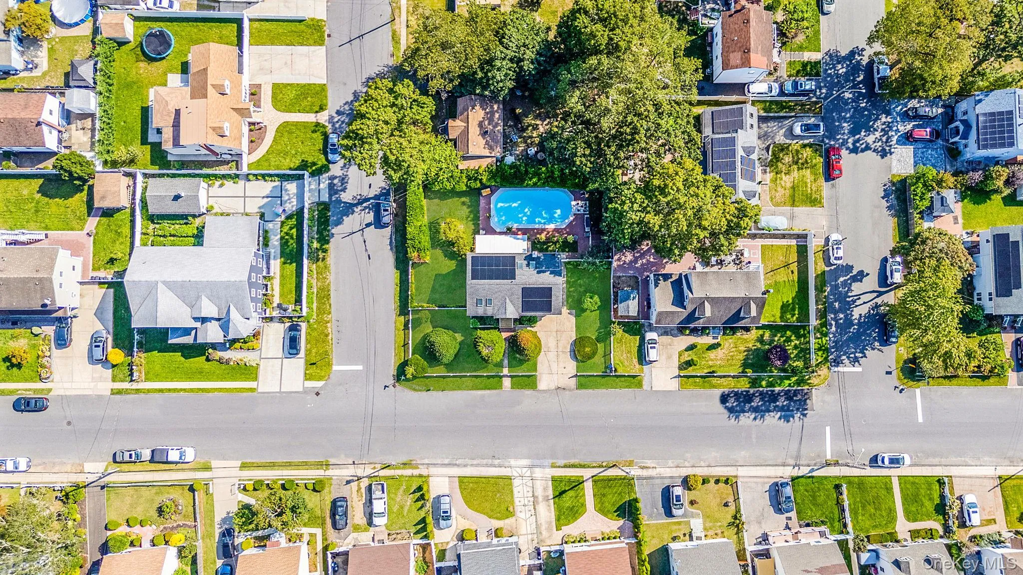 Aerial view of residential area Aerial view of residential area