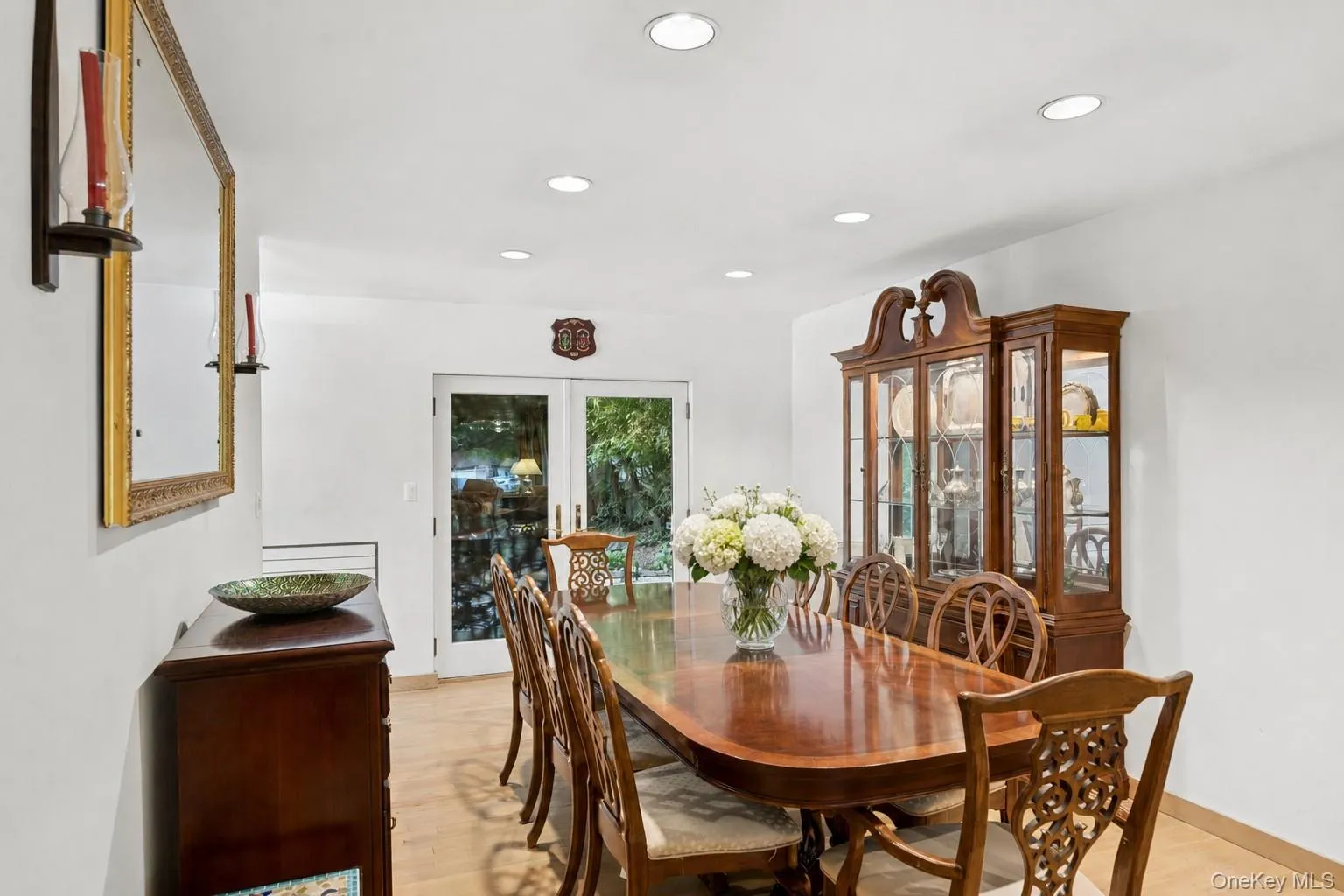 Dining room with entrance to patio Dining room with entrance to patio