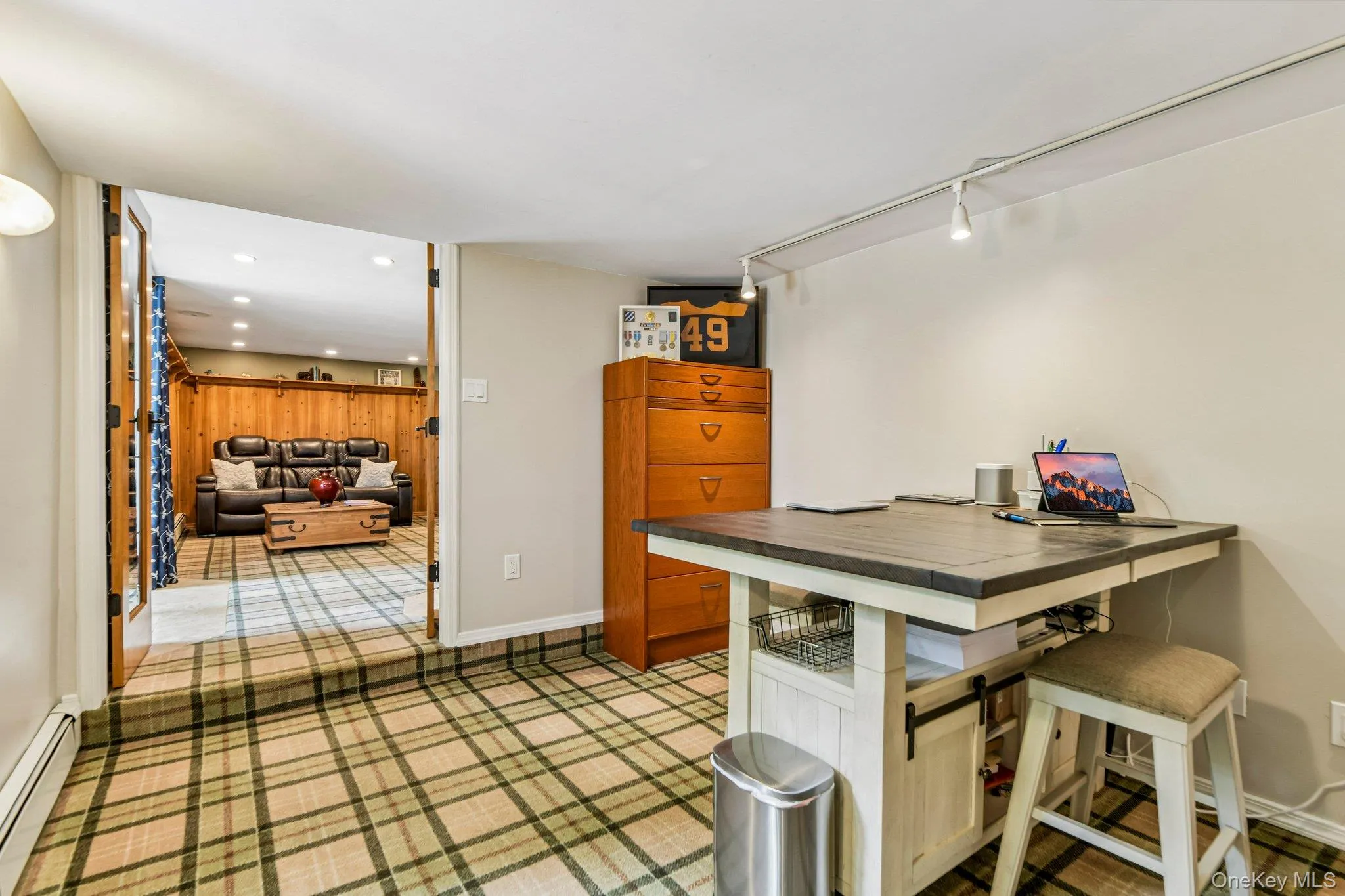 Home Office just off Den with French Doors for Privacy Home Office just off Den with French Doors for Privacy