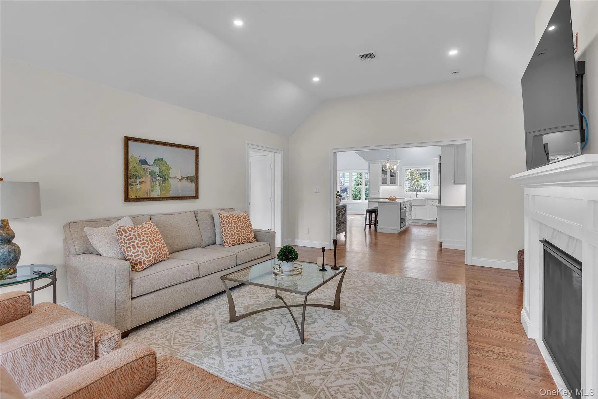 Vaulted with Hi-Hats Throughout the Home. Open To Kitchen. Vaulted with Hi-Hats Throughout the Home. Open To Kitchen.